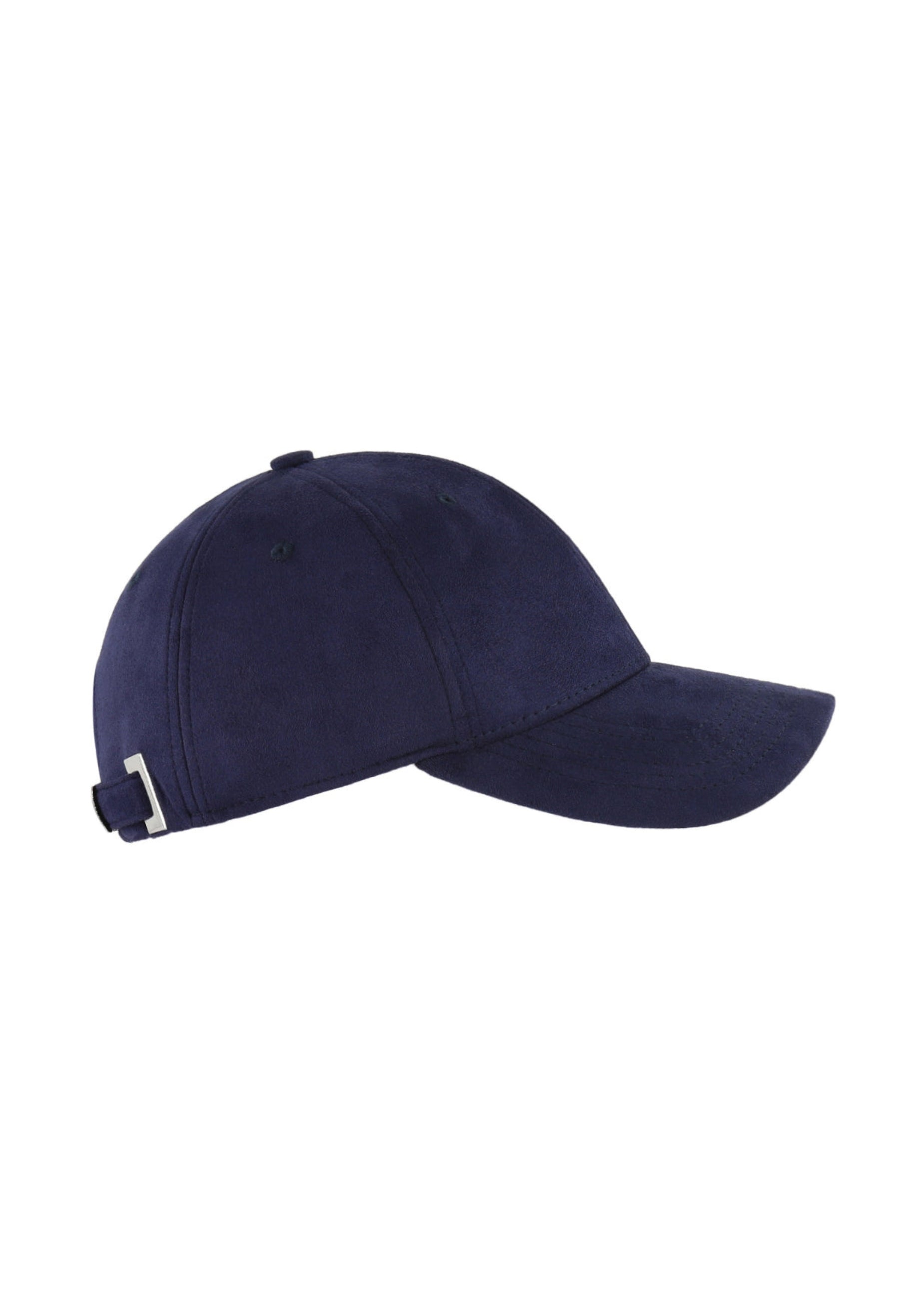 Casquette Suédine in Bleu Marine Caps LXH   