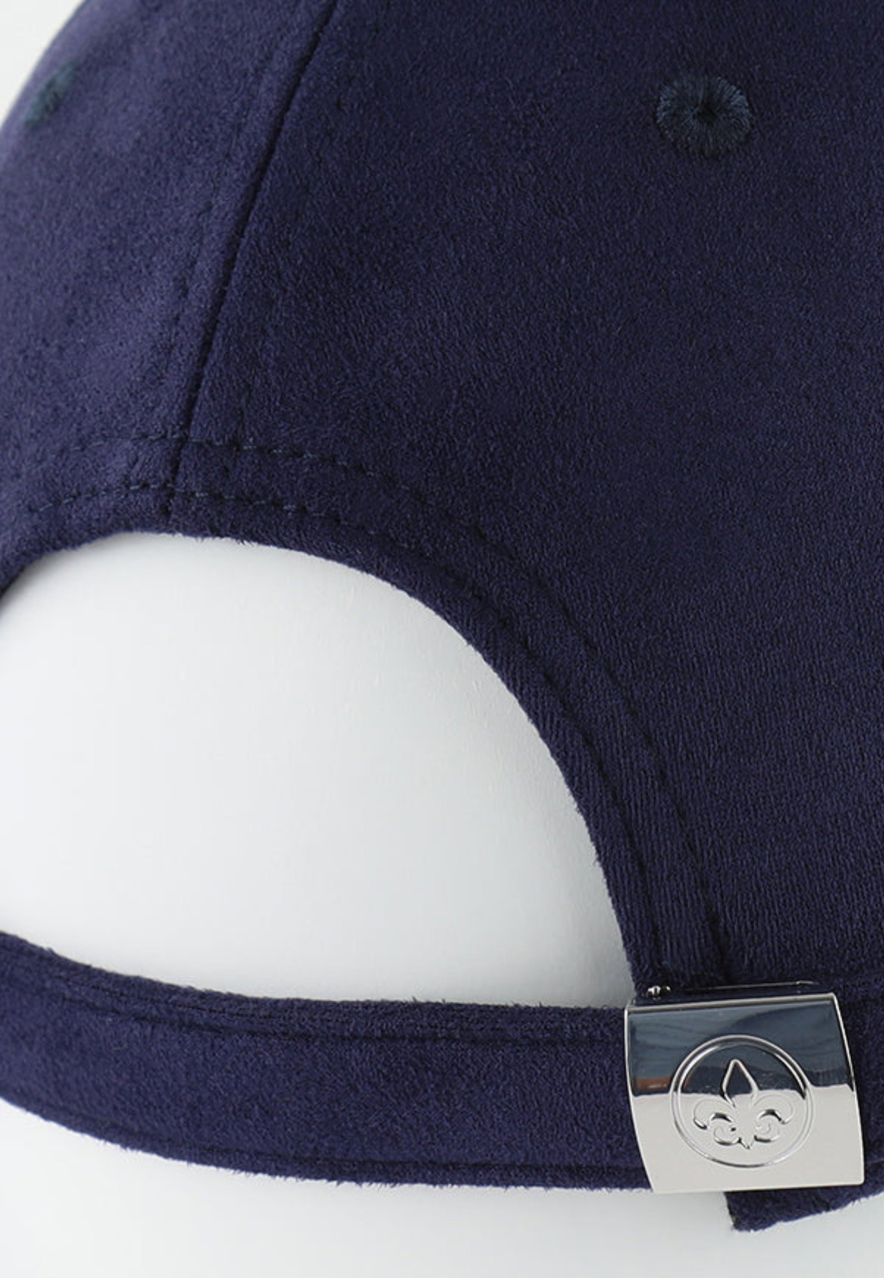 Casquette Suédine in Bleu Marine Caps LXH   