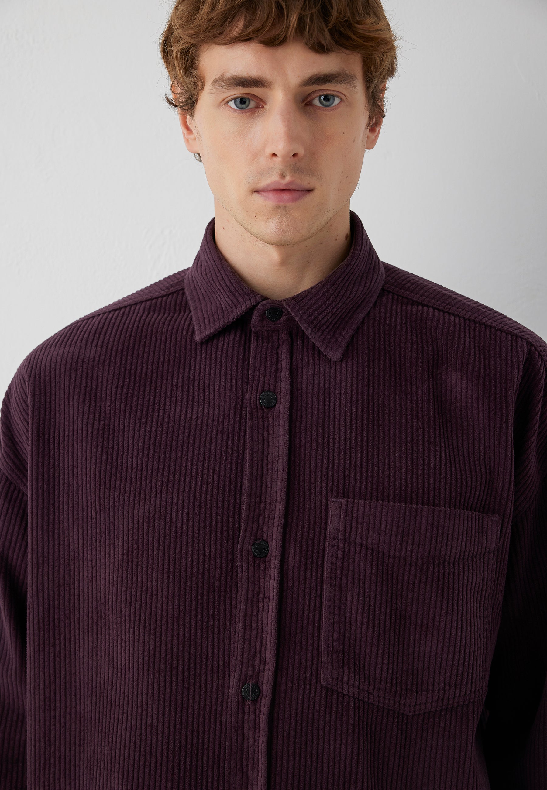 Cordhemd Long Sleeve in Fudge Hemden Mavi