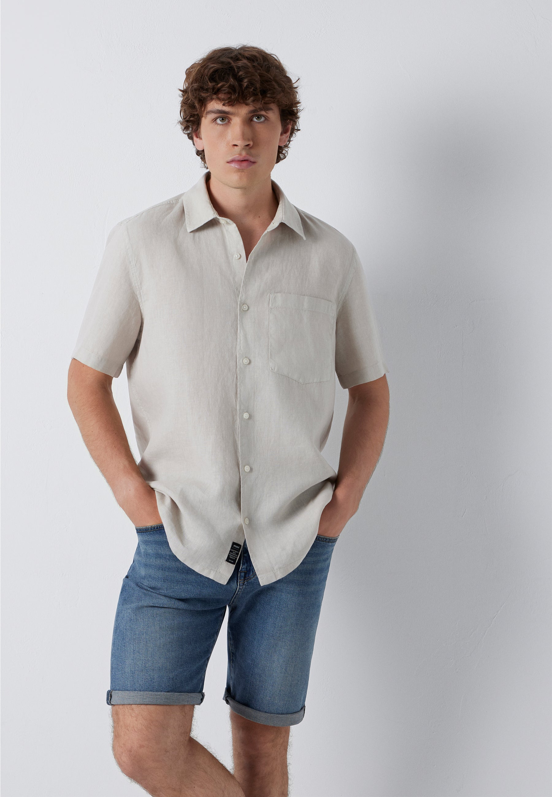 Short Sleeve Shirt in Moonstruck Hemden Mavi