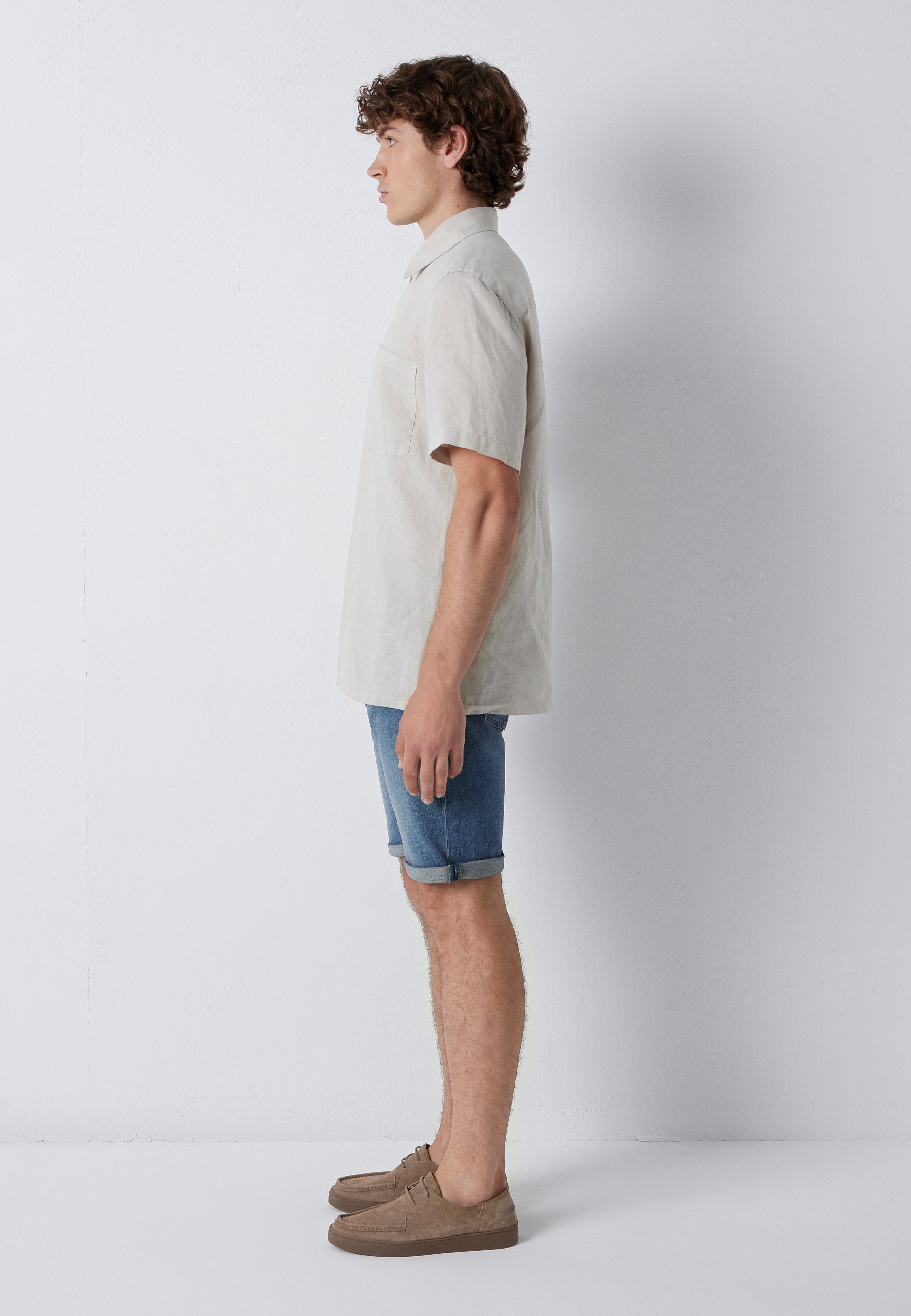 Short Sleeve Shirt in Moonstruck Hemden Mavi