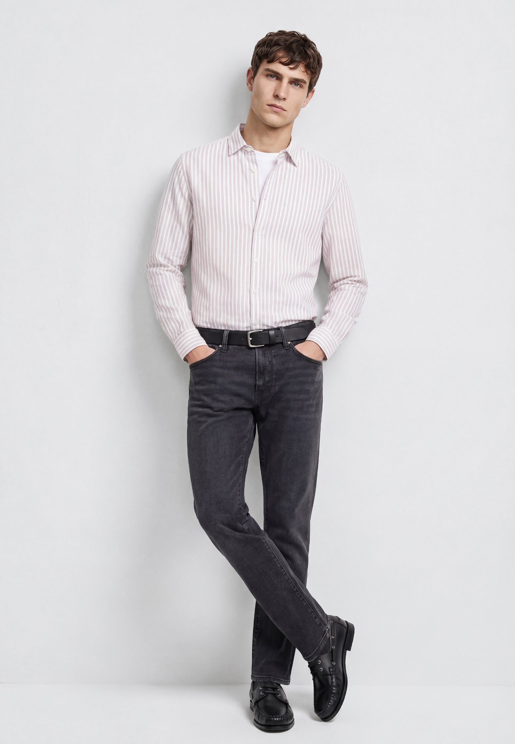 Stripe Shirt in Falcon Stripe Hemden Mavi