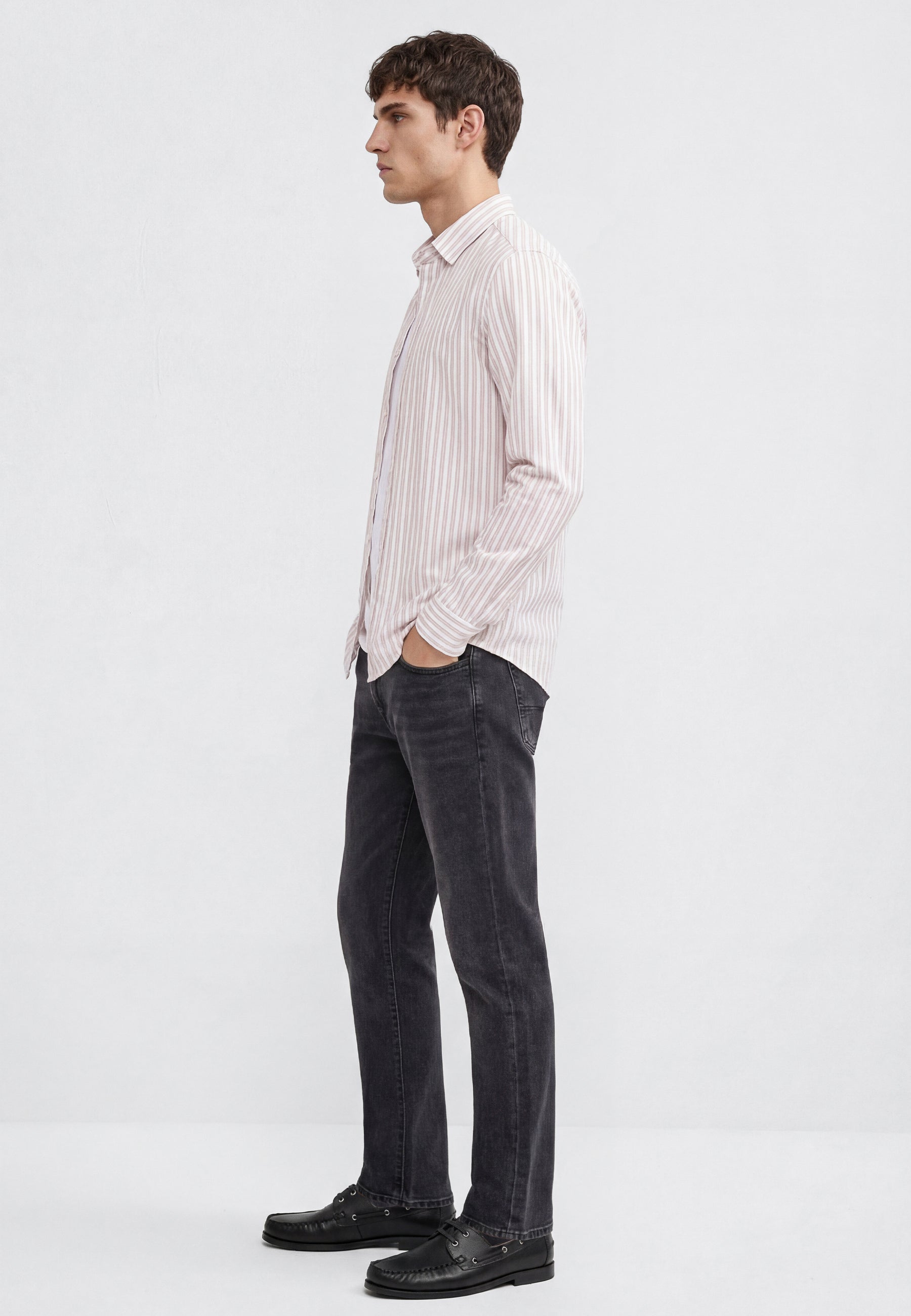 Stripe Shirt in Falcon Stripe Hemden Mavi