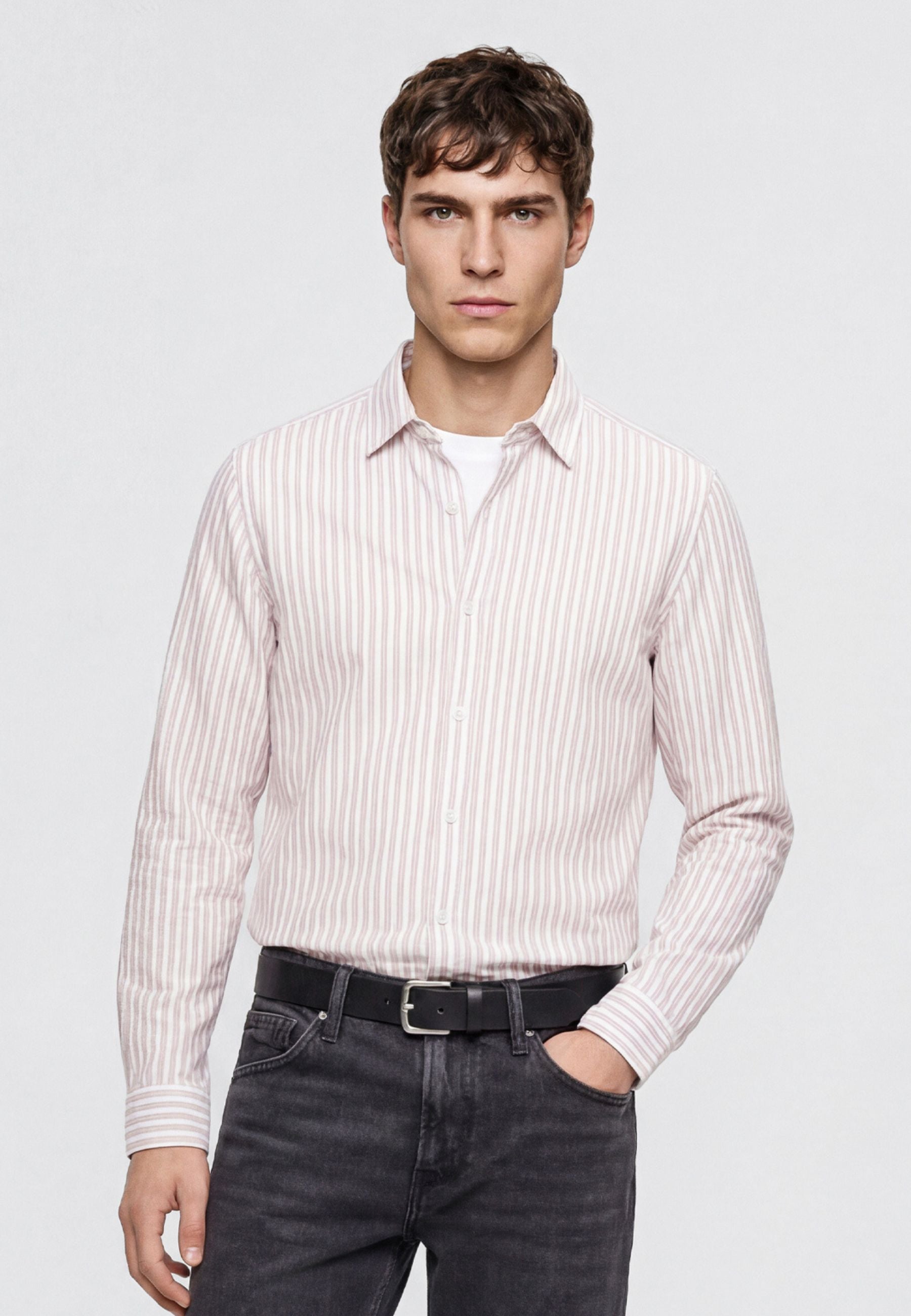 Stripe Shirt in Falcon Stripe Hemden Mavi