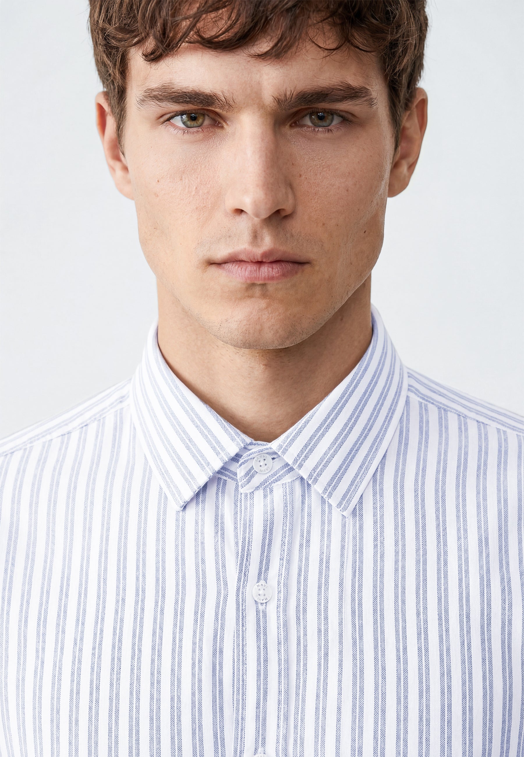 Stripe Shirt in Vintage Indigo Stripe Hemden Mavi
