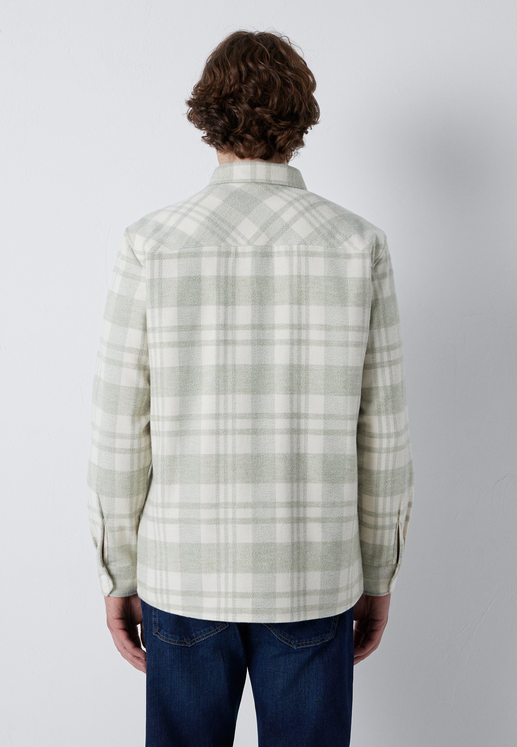 Hemd Check in Gray Check Hemden Mavi