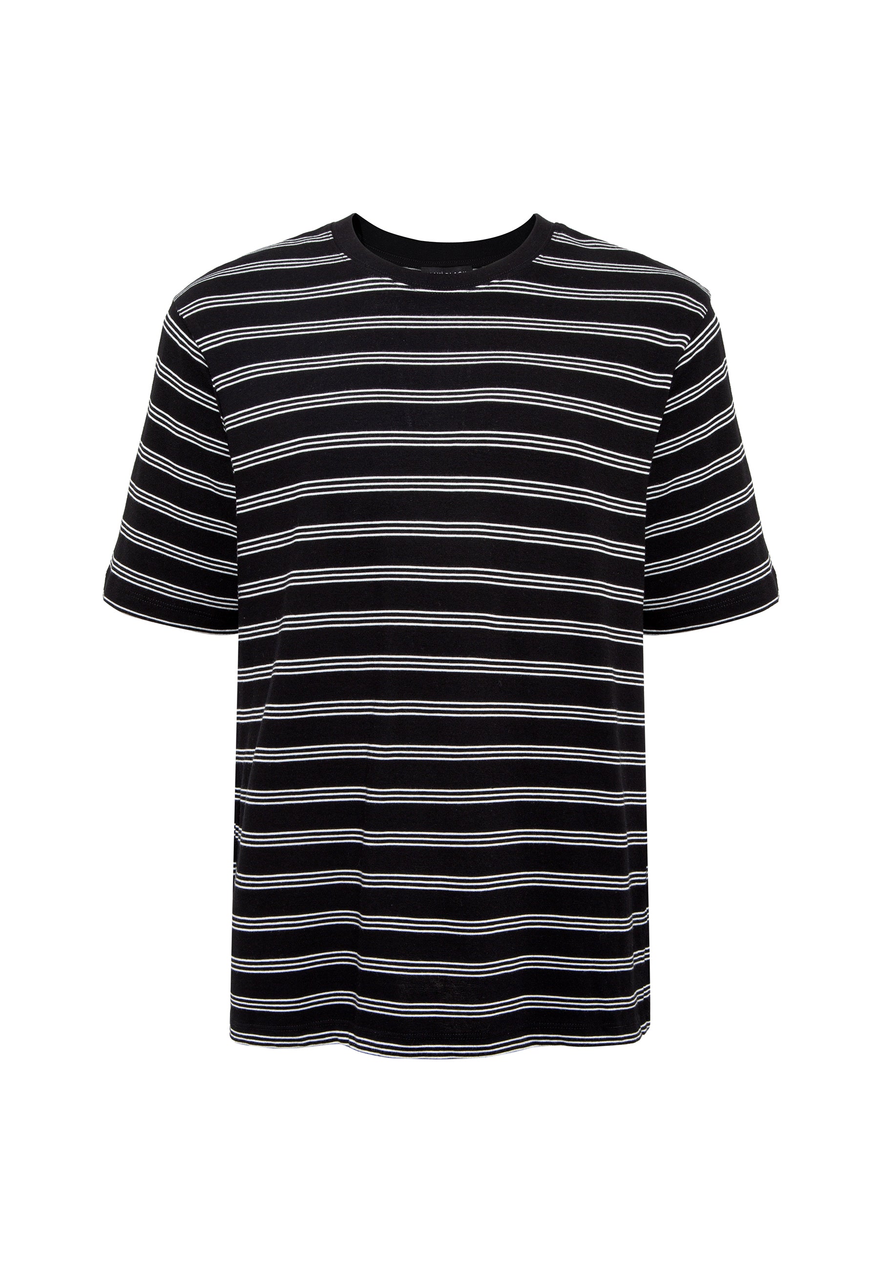 Stripe Tee in Black T-Shirts Mavi