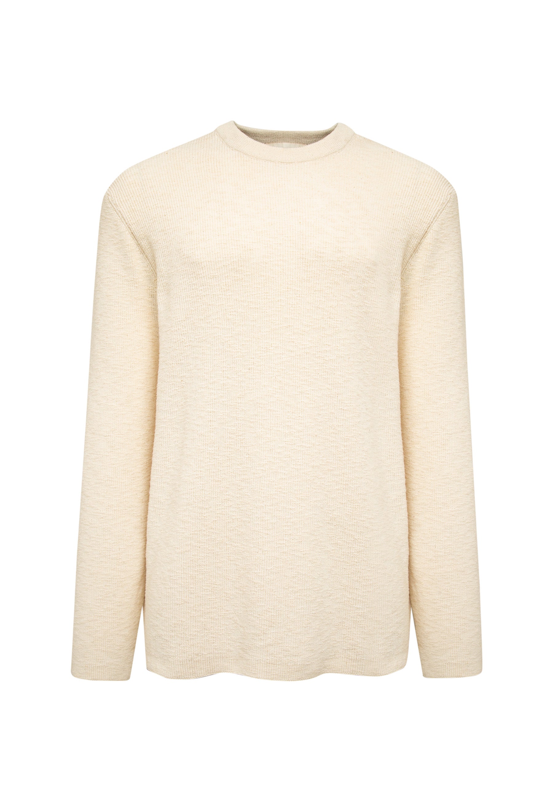 Crew Neck Sweater in Almond Milk Pullover Mavi