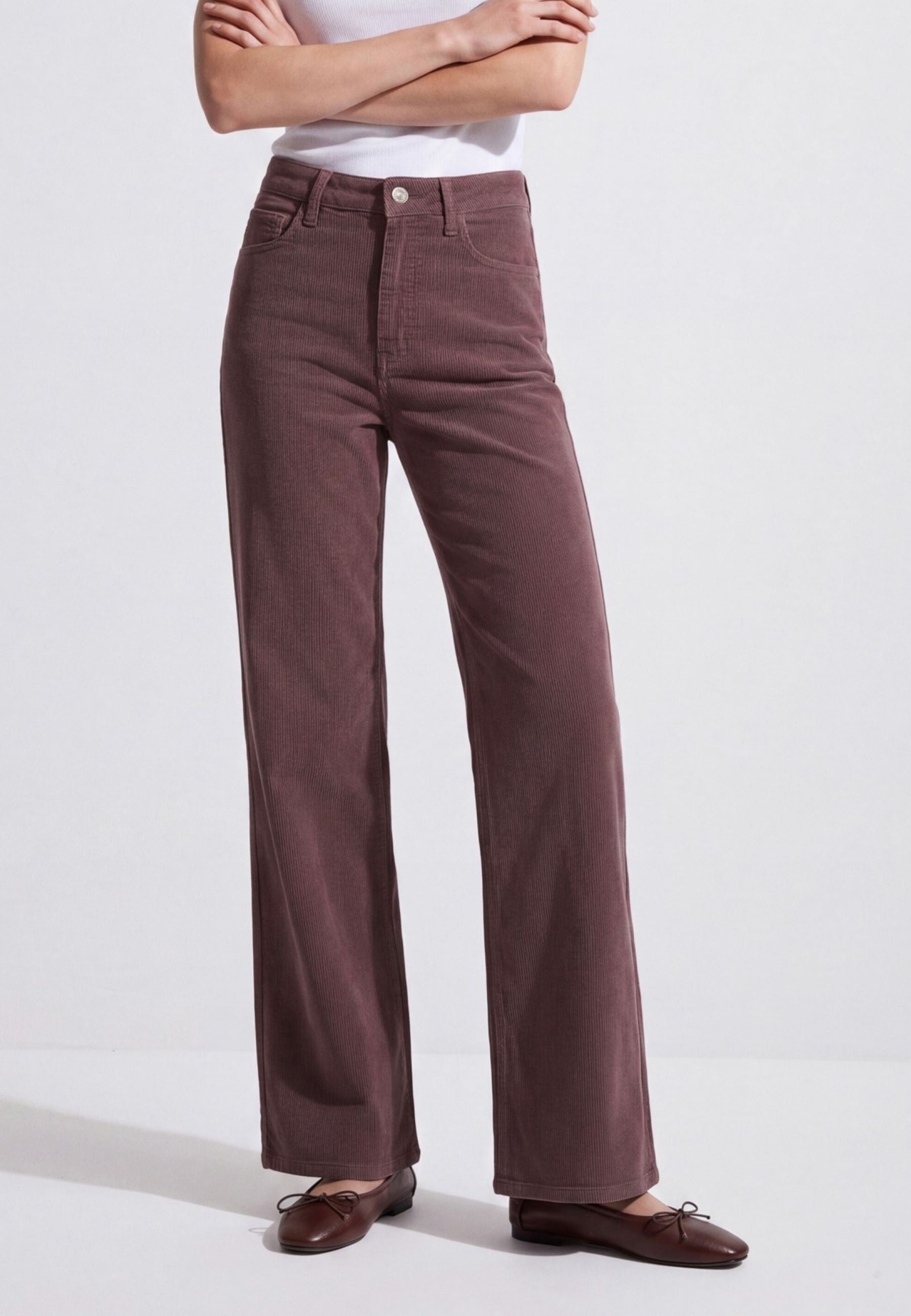 Hose Malibu in Sparrow Corduroy