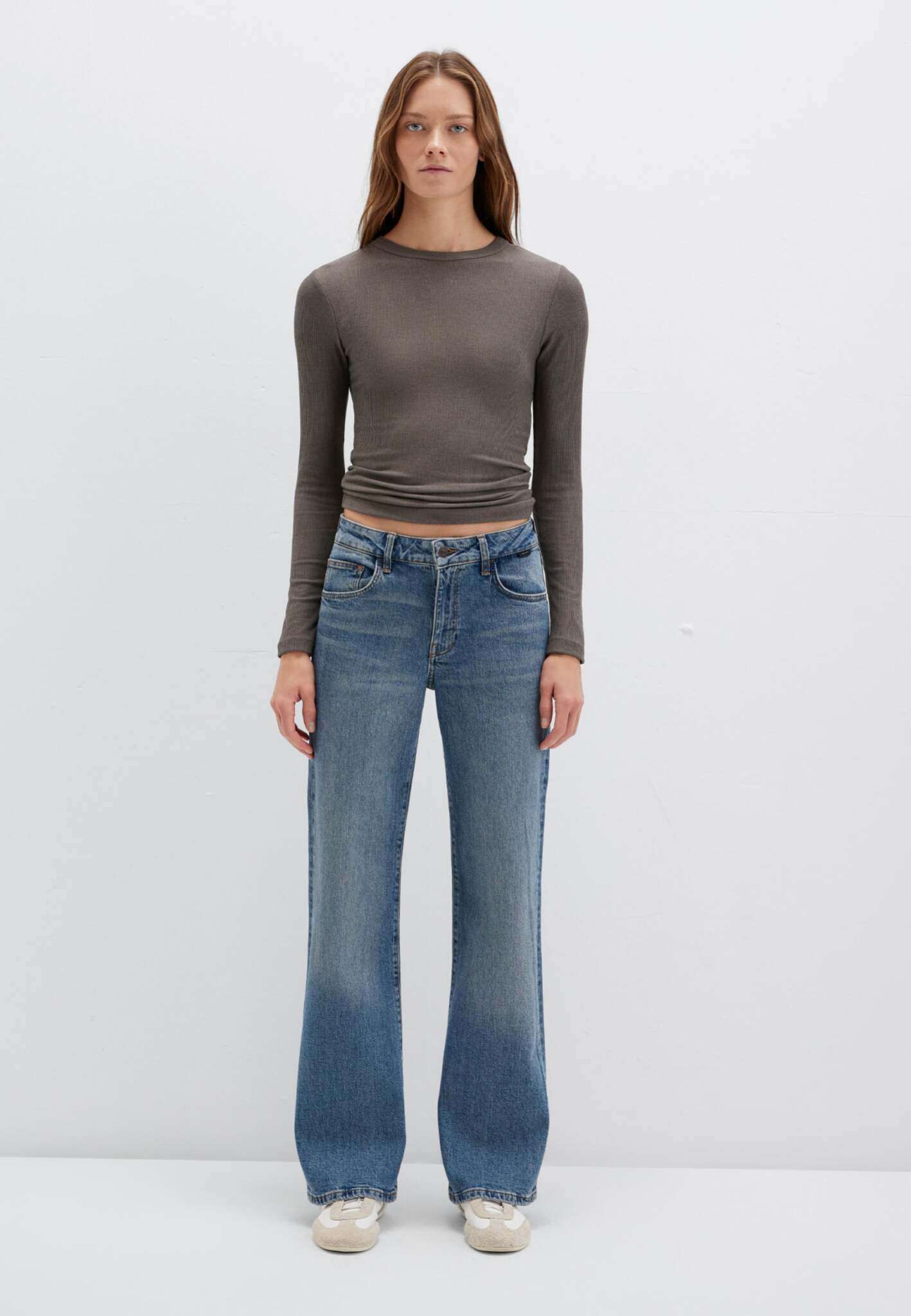 Ibiza in Mid Shaded 90S Jeans Mavi