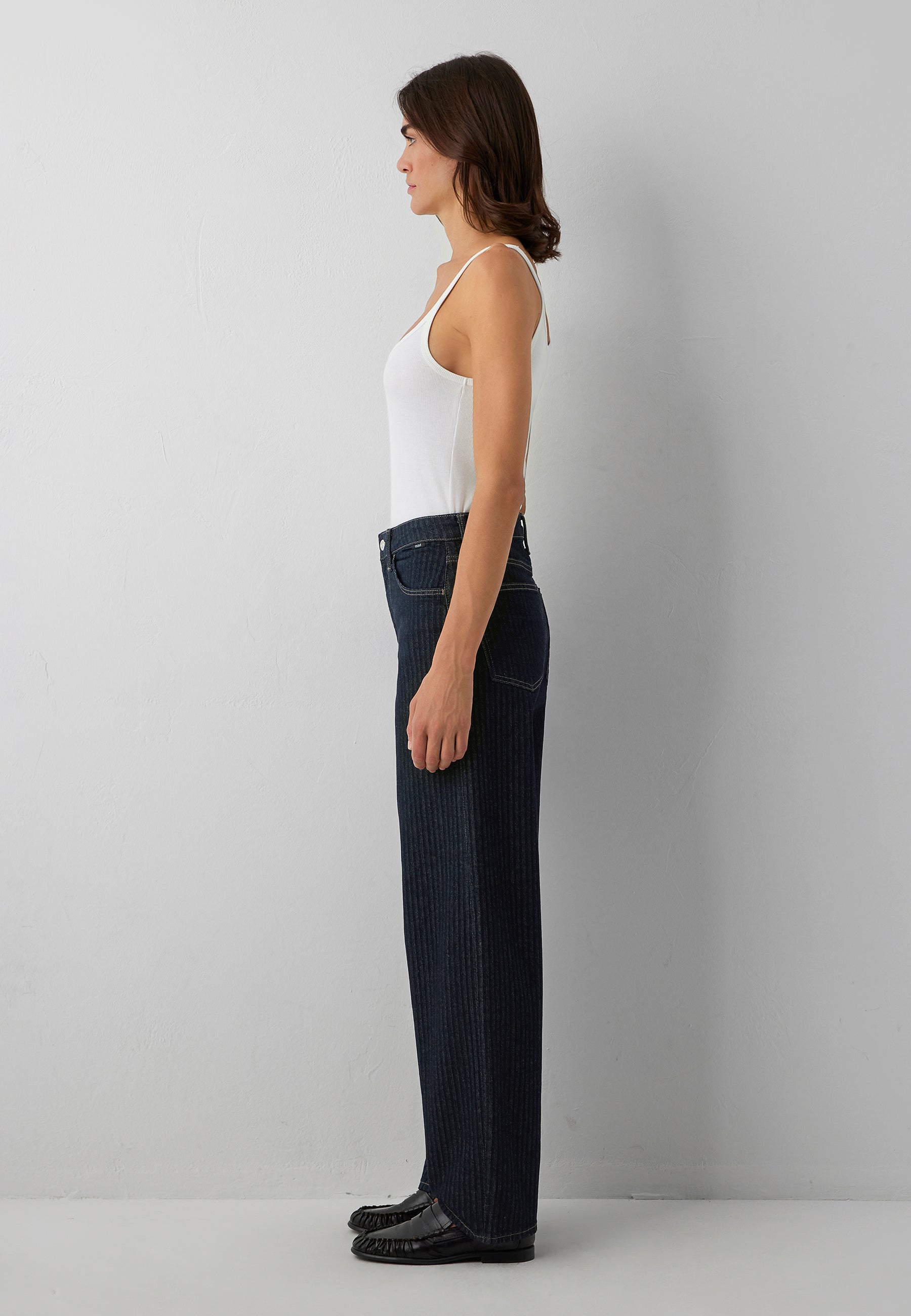 Baggy Jeans Leila in Dark Denim