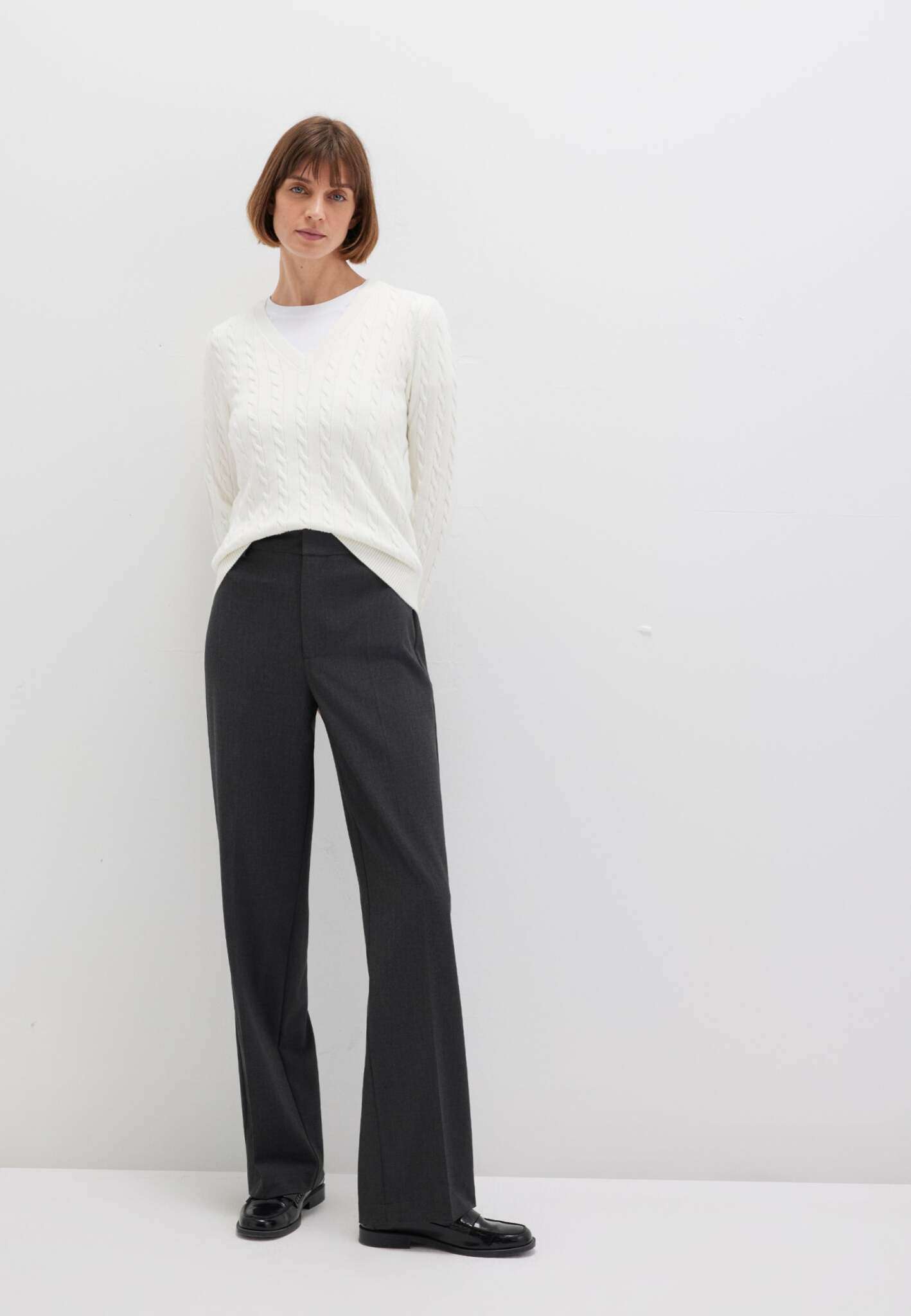Woven Pant in Anthracite Melange Hosen Mavi
