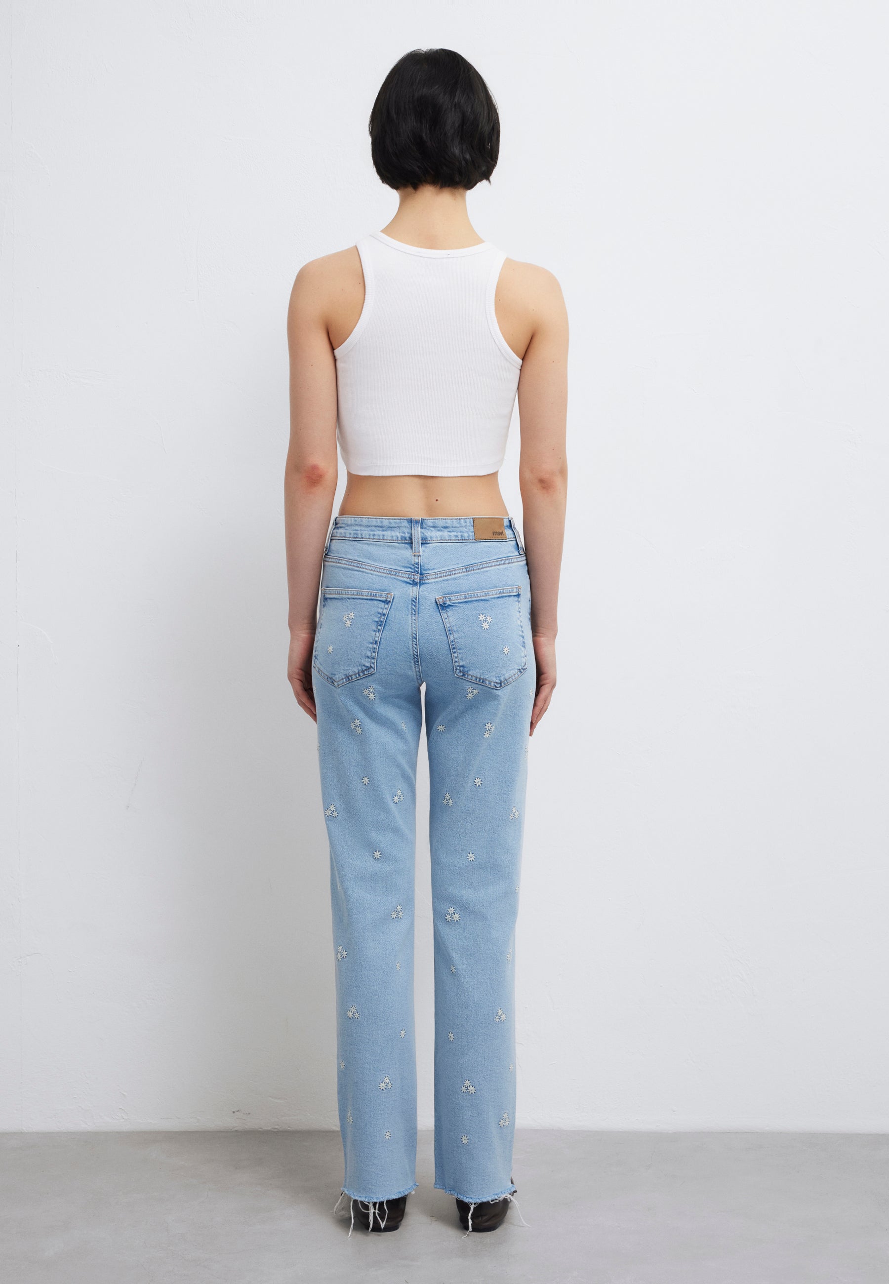 New York in Lt Blue Denim Jeans Mavi