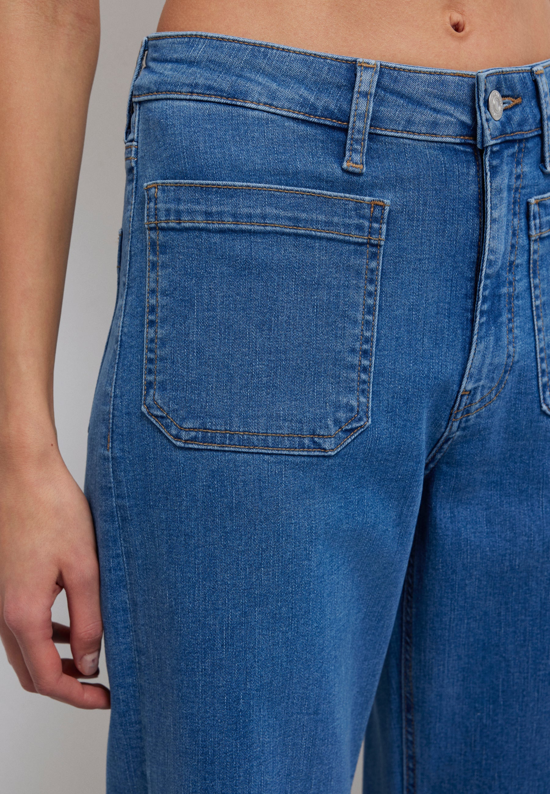 Malibu Marine in Mid Str Jeans Mavi