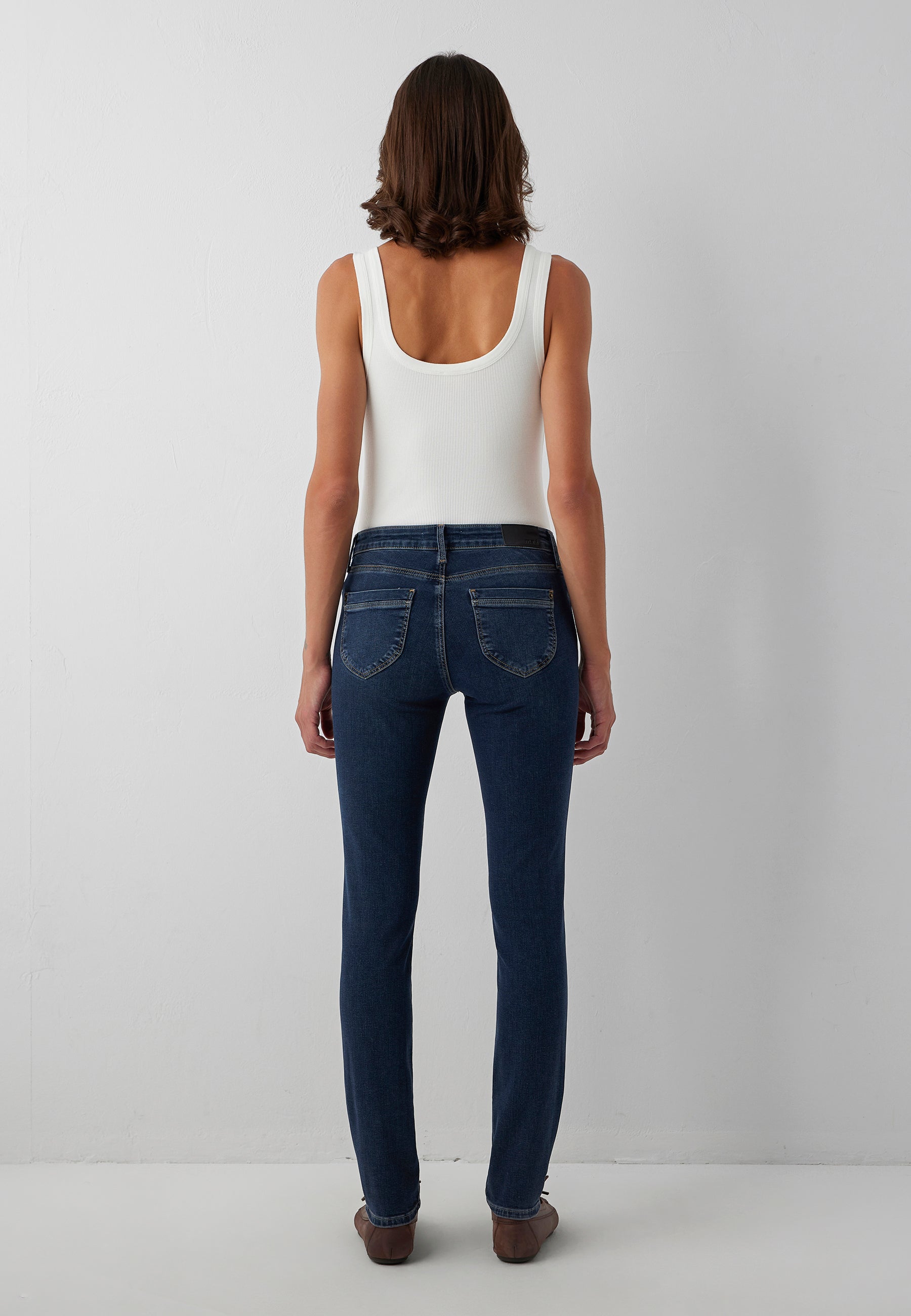 Jeans Sophie in Deep Brushed Glam Jeans Mavi