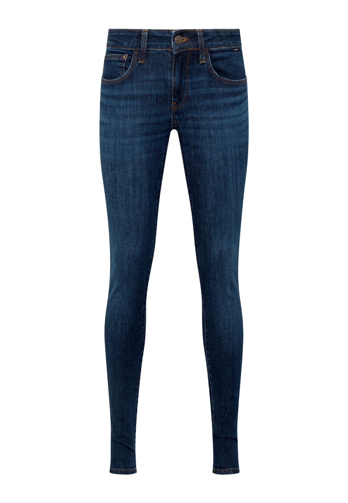 Jeans Adriana in Deep Brushed Str Jeans Mavi