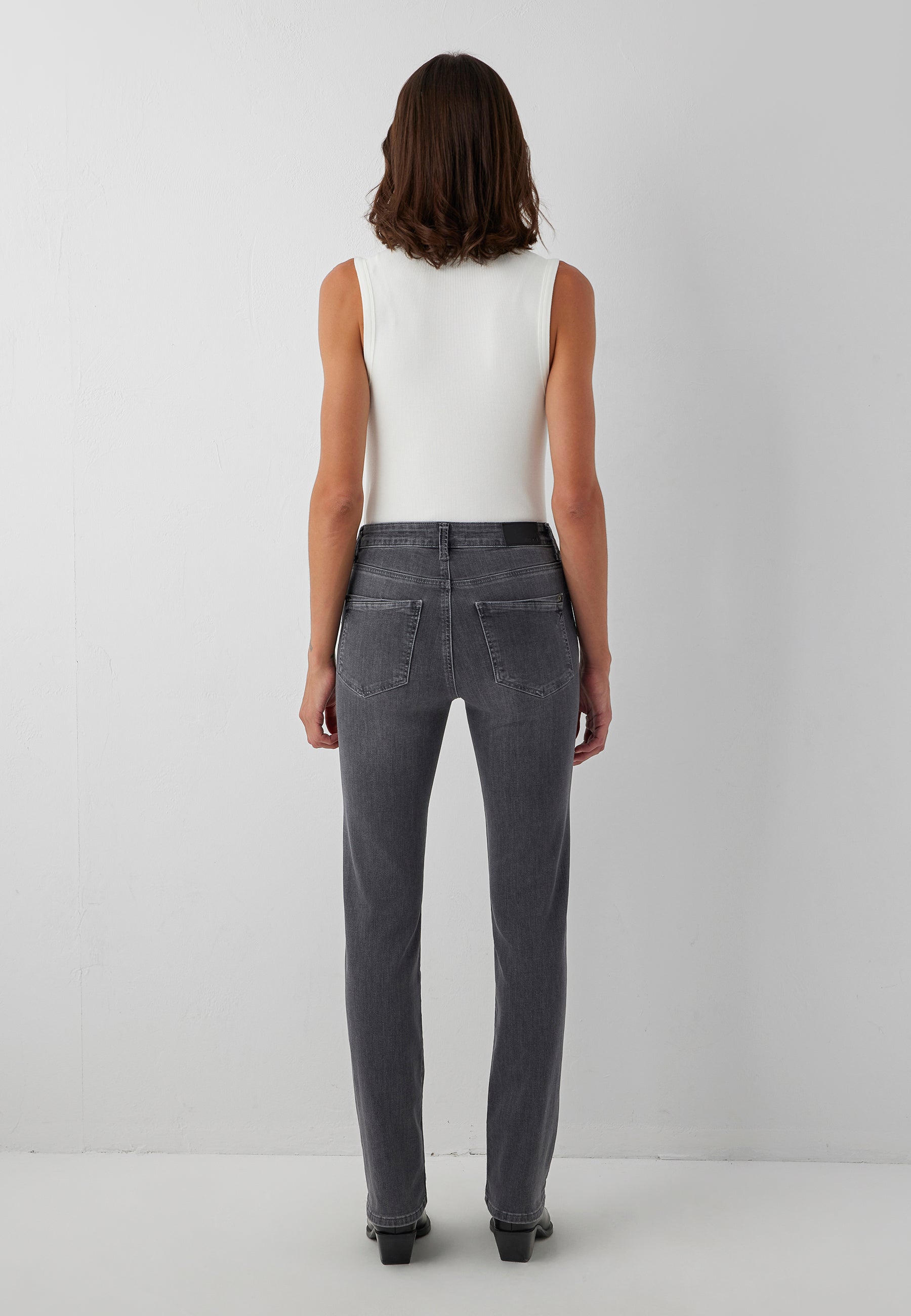Jeans Kendra in Lt Smoke Brushed Glam Jeans Mavi