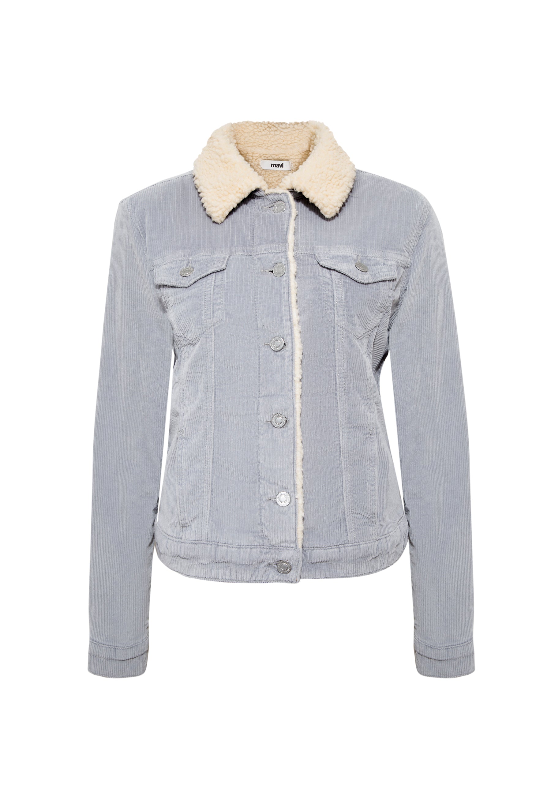 Daisy Sherpa in Sleet Cord Jacken Mavi