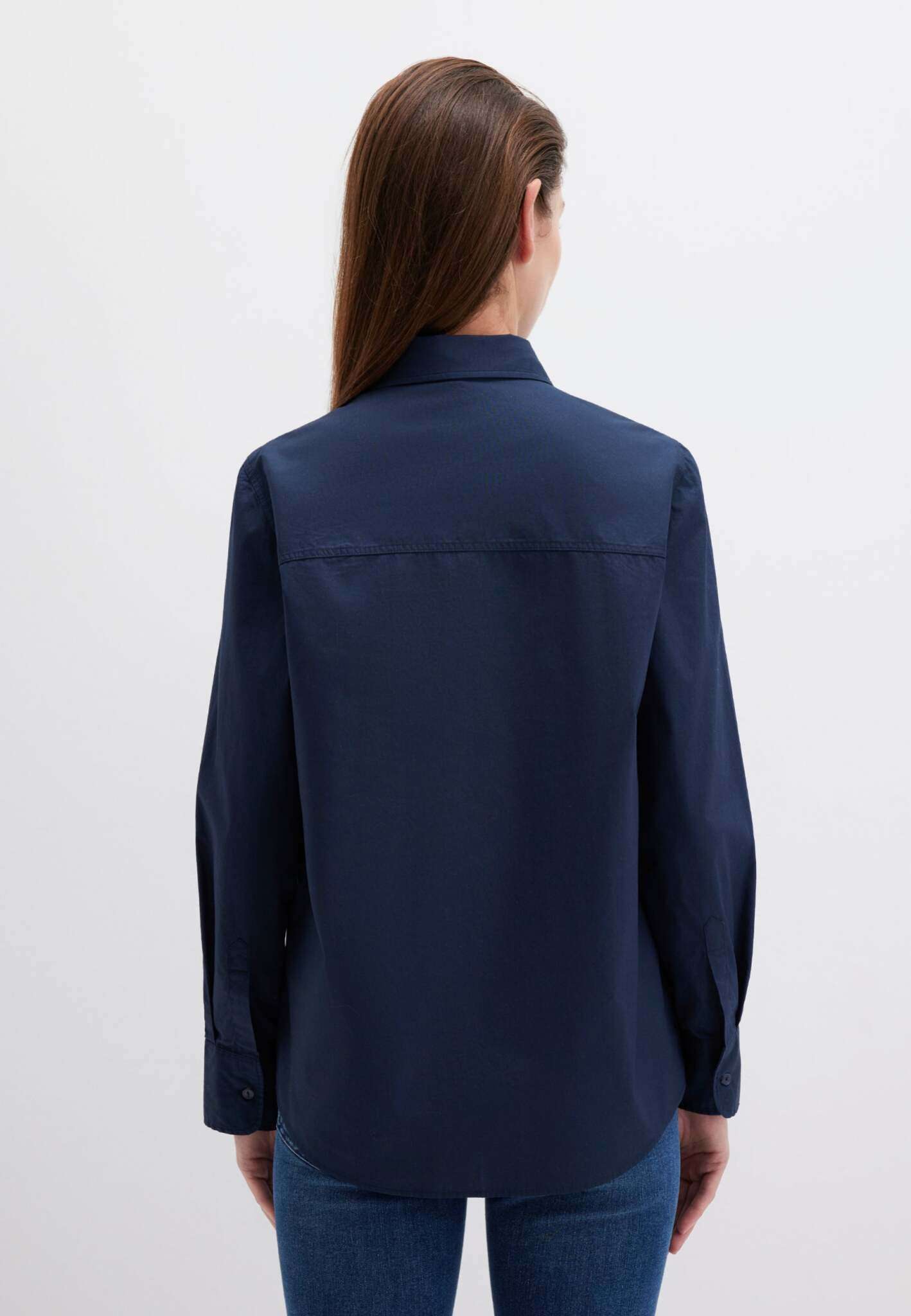 Long Sleeve Shirt in Navy Blazer Hemden Mavi