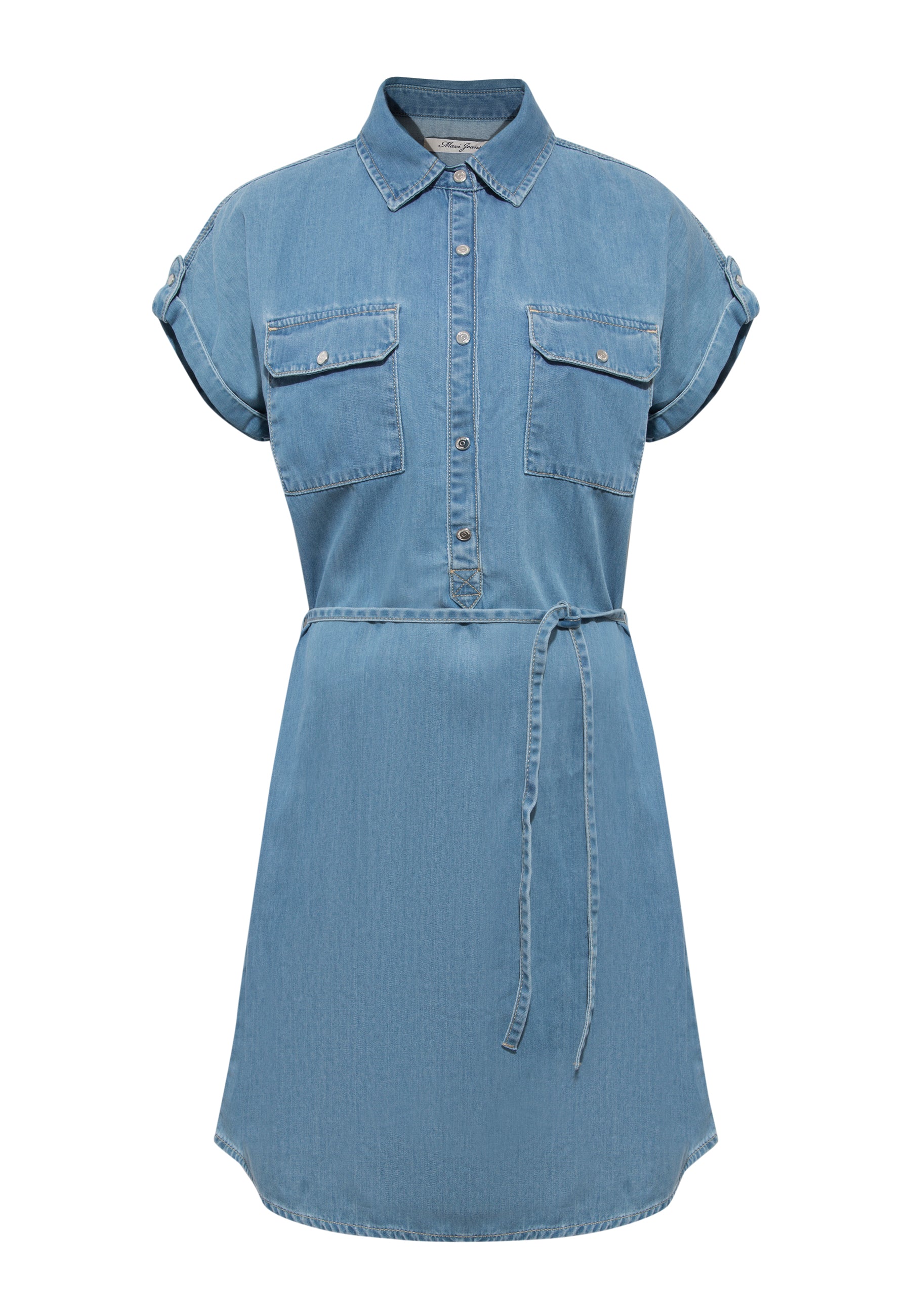 Barbara in Lt Blue Denim Kleider Mavi