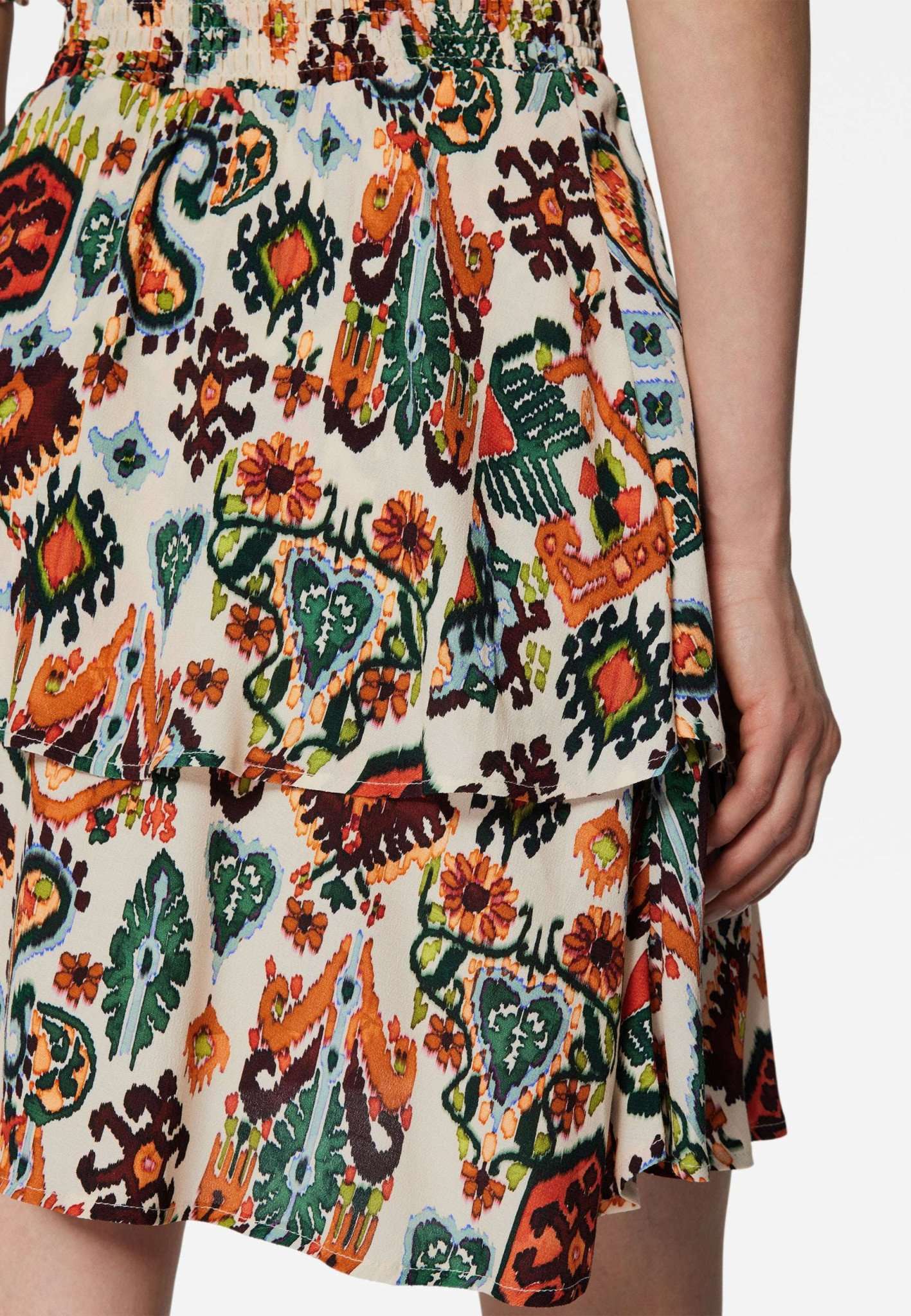 Printed Dress in Kilim Print Kleider Mavi   
