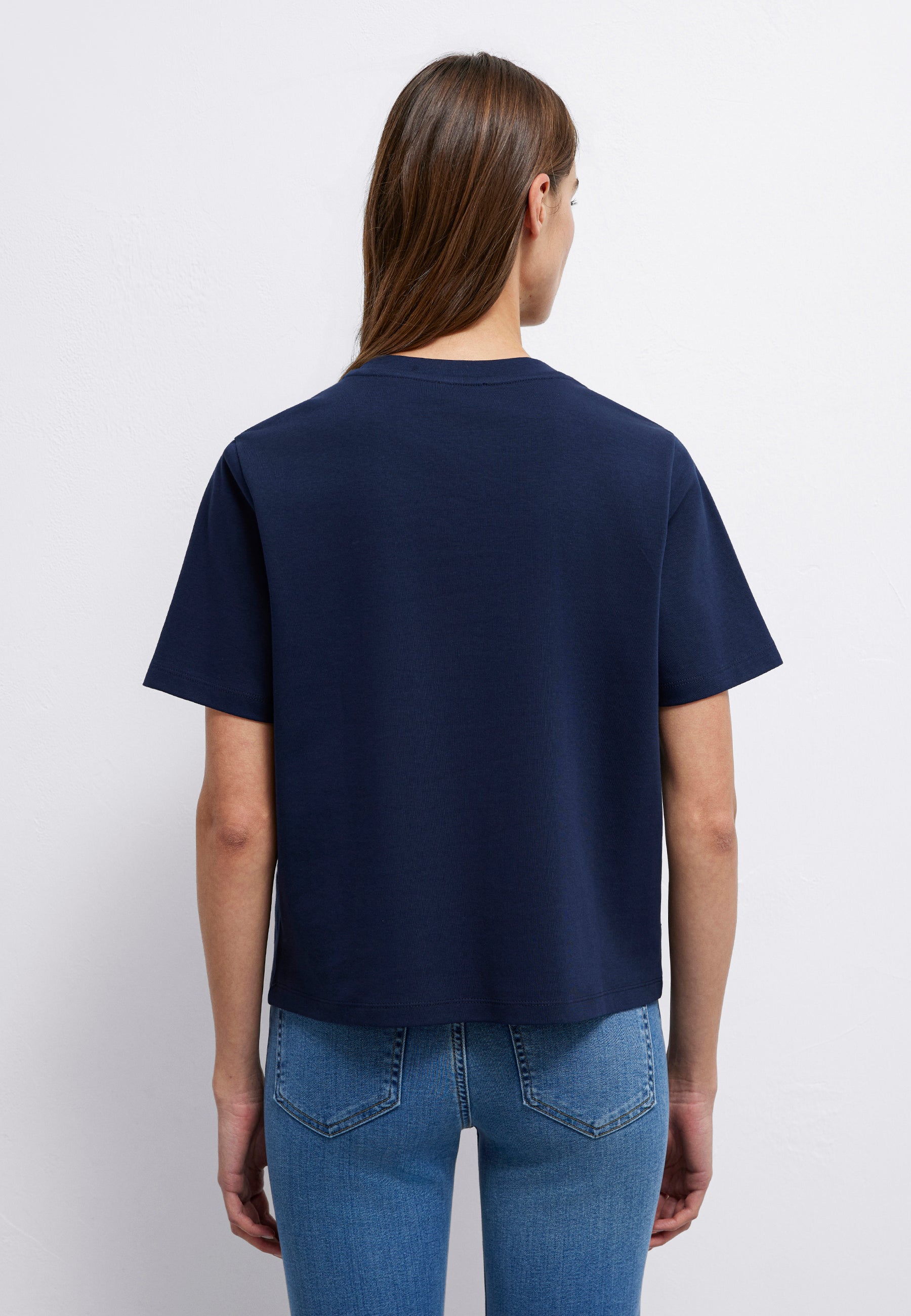 Short Sleeve Fashion Jersey in Navy Blazer T-Shirts Mavi