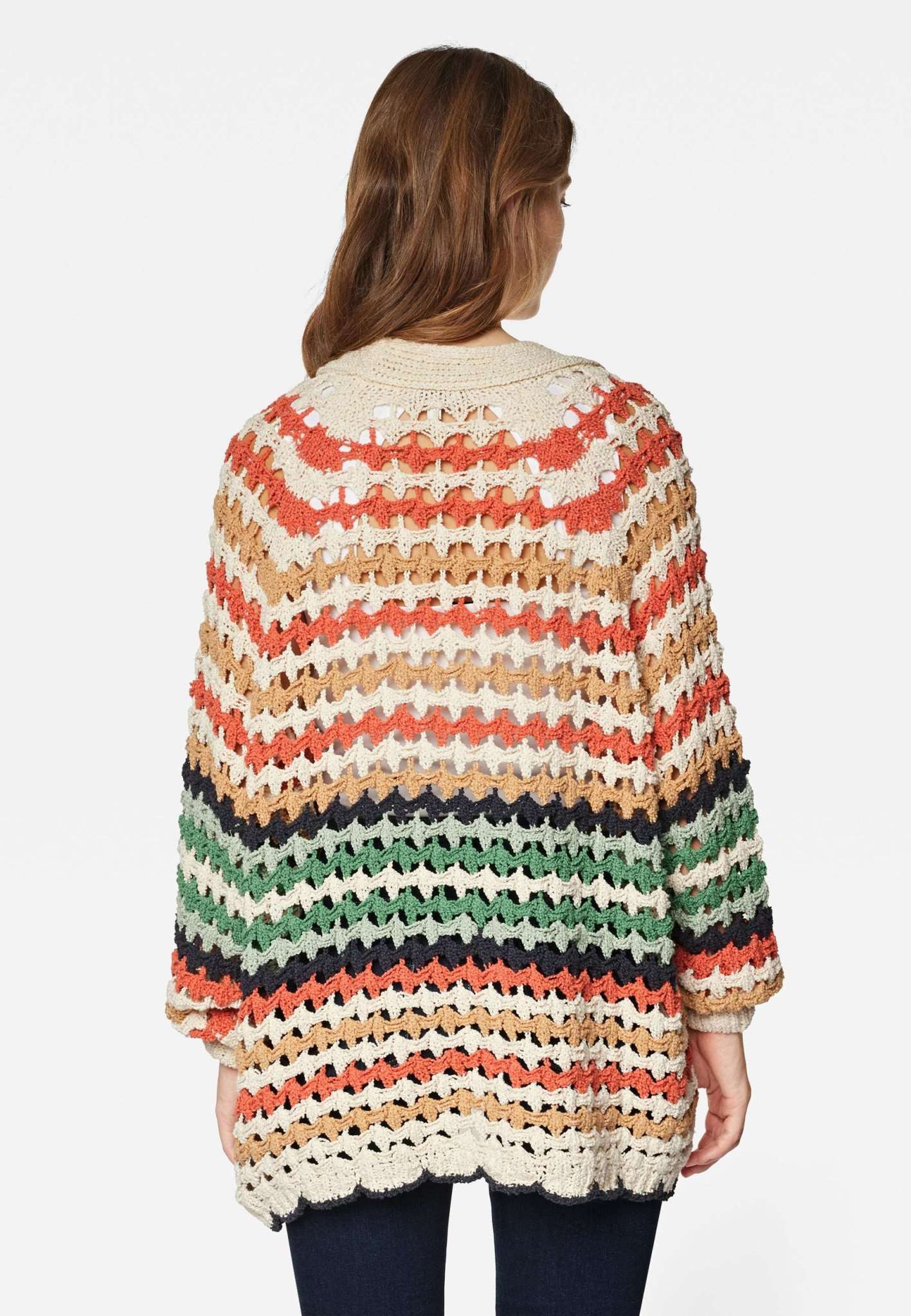 Colorful Striped Sweater in Colorful Striped Pullover Mavi   
