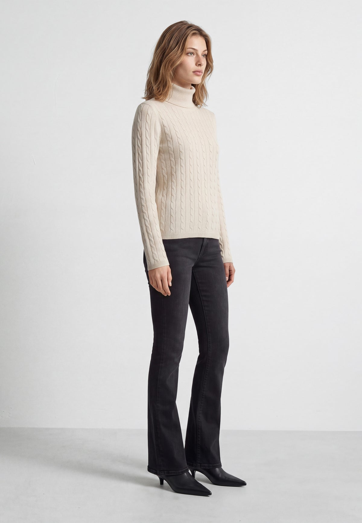 Rollkragenpullover High Neck in Pumice Stone Pullover Mavi