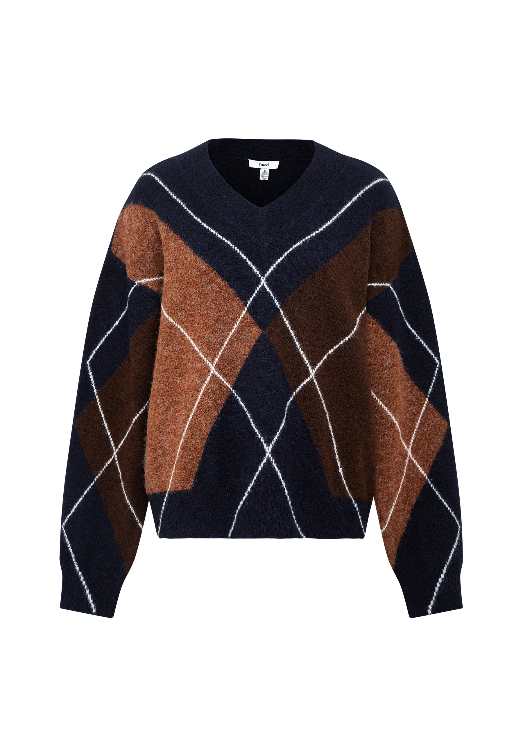 Pullover V-Neck in Maritime Blue