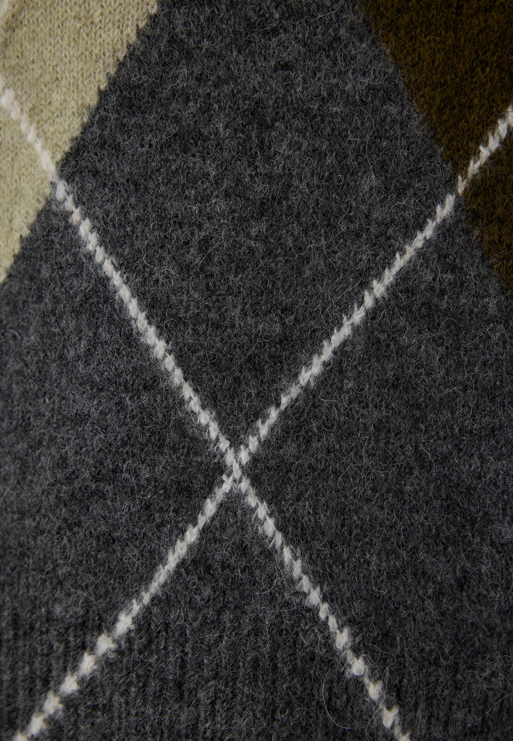 Pullover V-Neck in Antrasit Melange