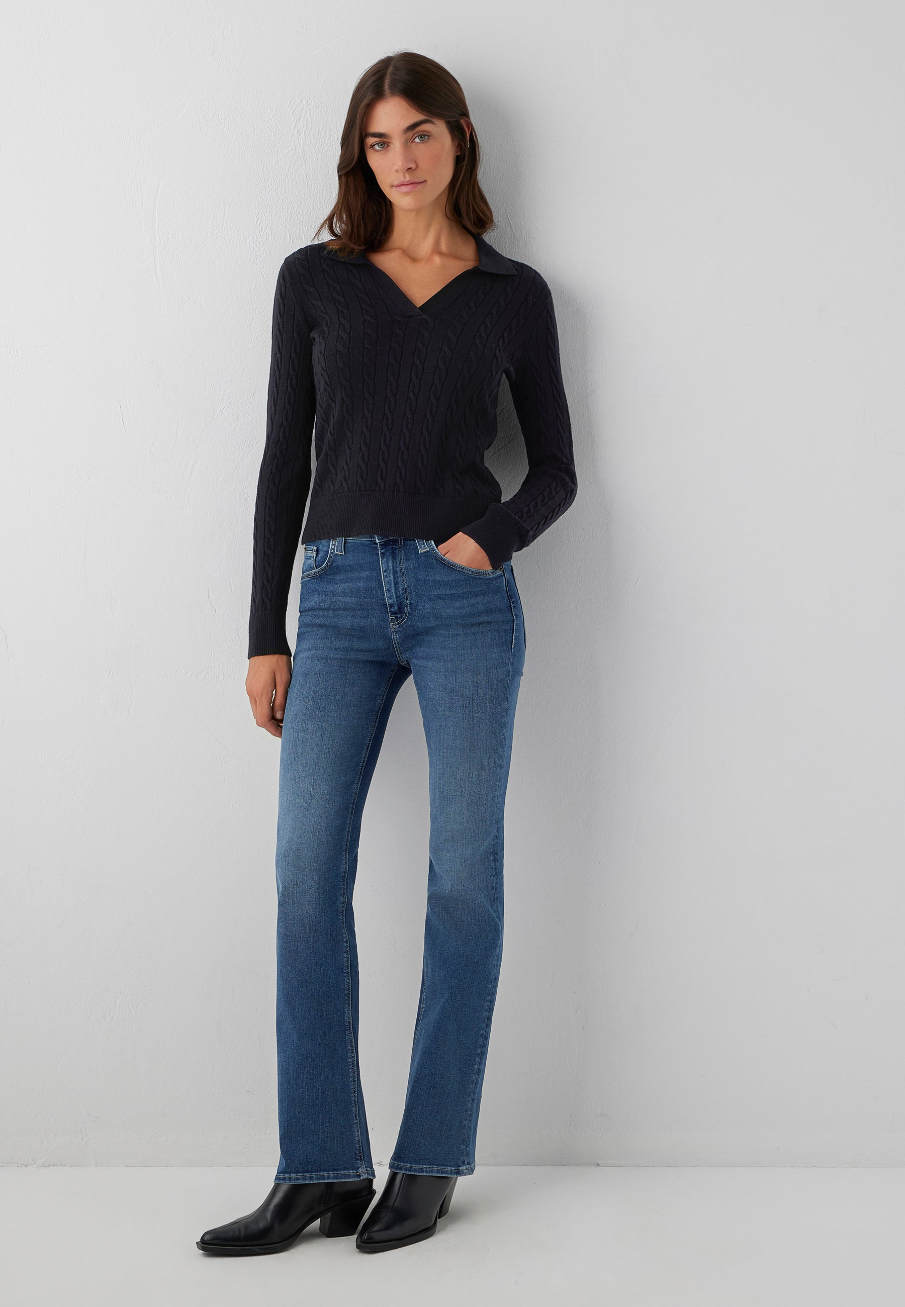 Pullover Polo in Black Pullover Mavi
