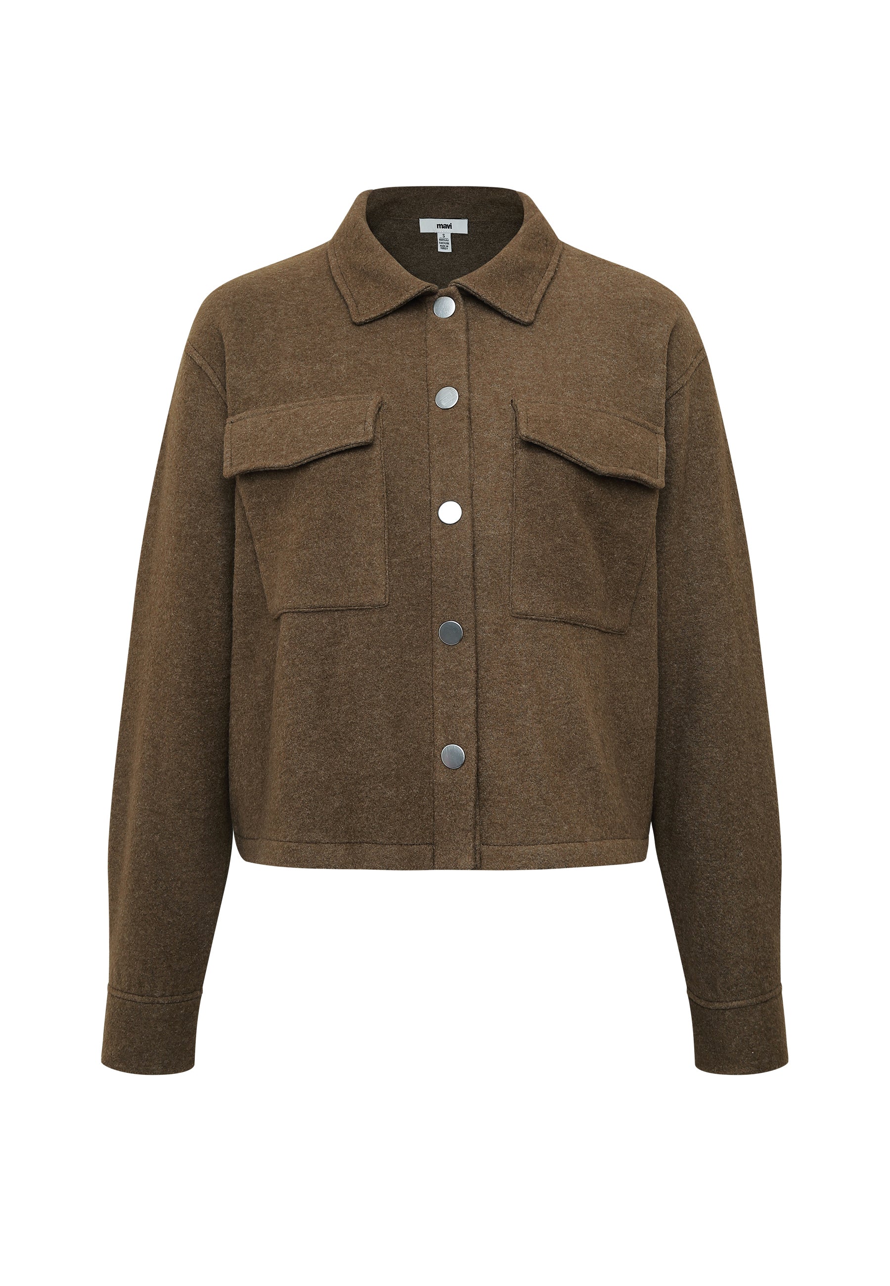 Jacke Button in Dark Olive Jacken Mavi