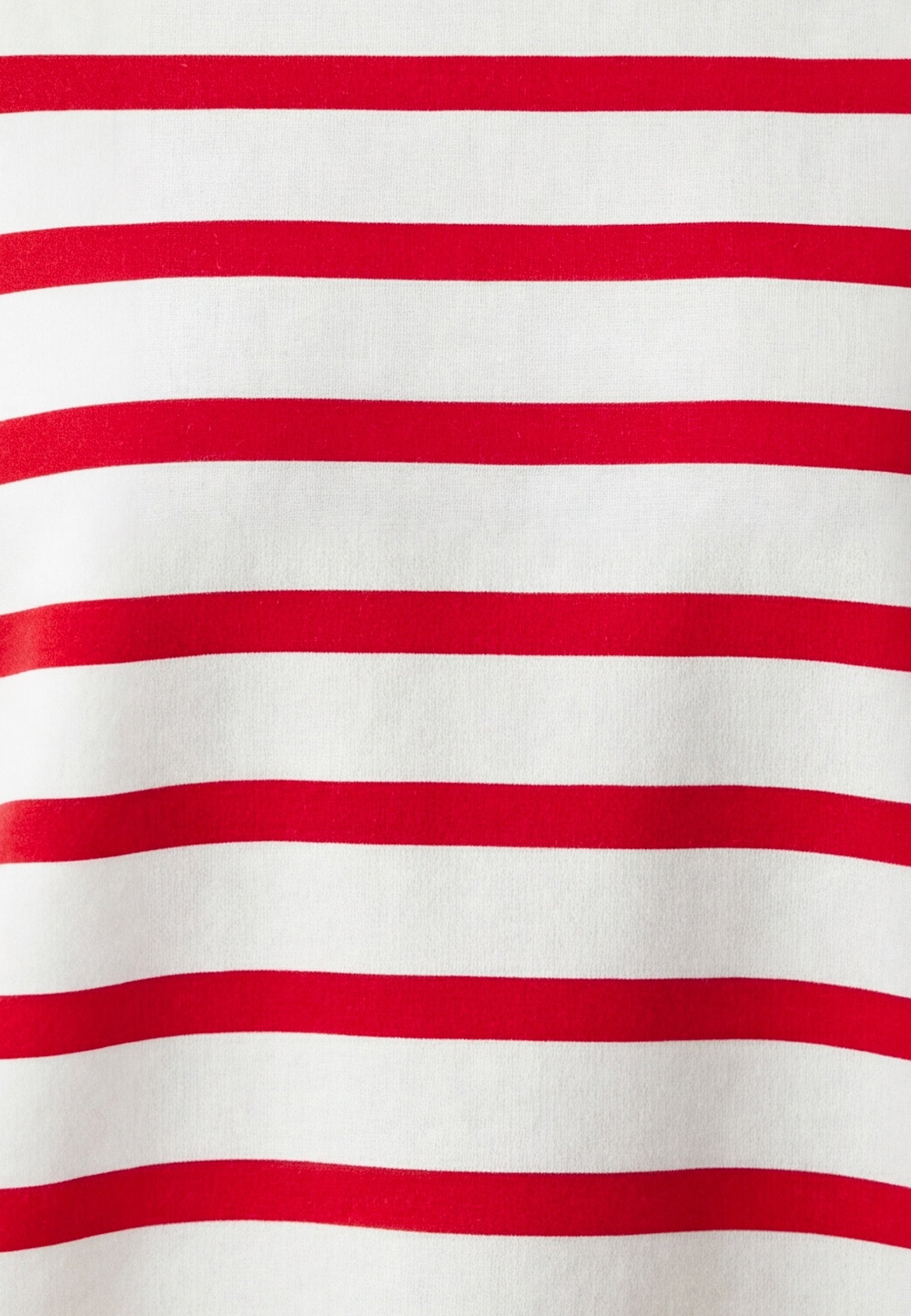 Crew Neck Sweatshirt in Red Stripe Sweatshirts Mavi