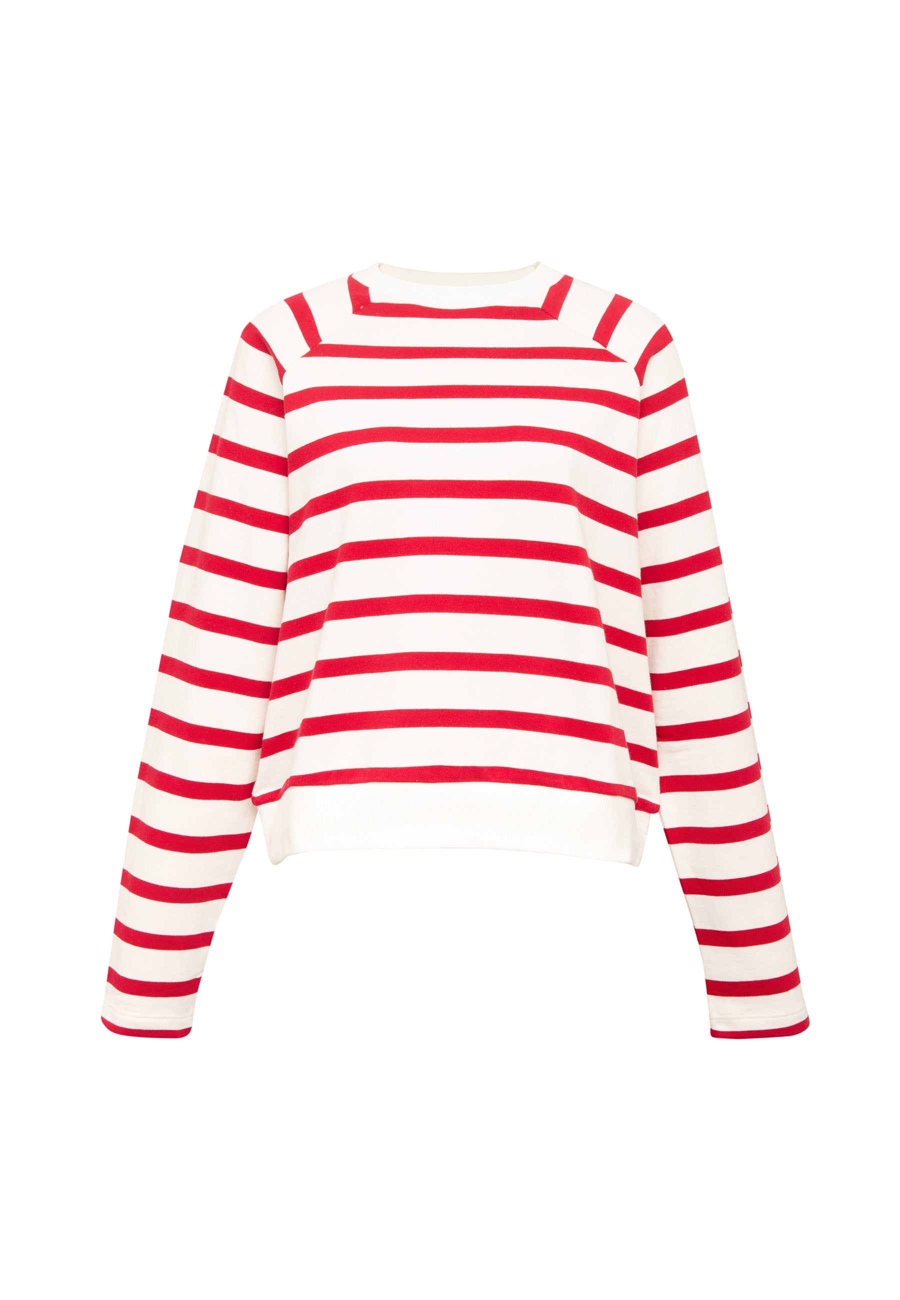 Crew Neck Sweatshirt in Red Stripe Sweatshirts Mavi