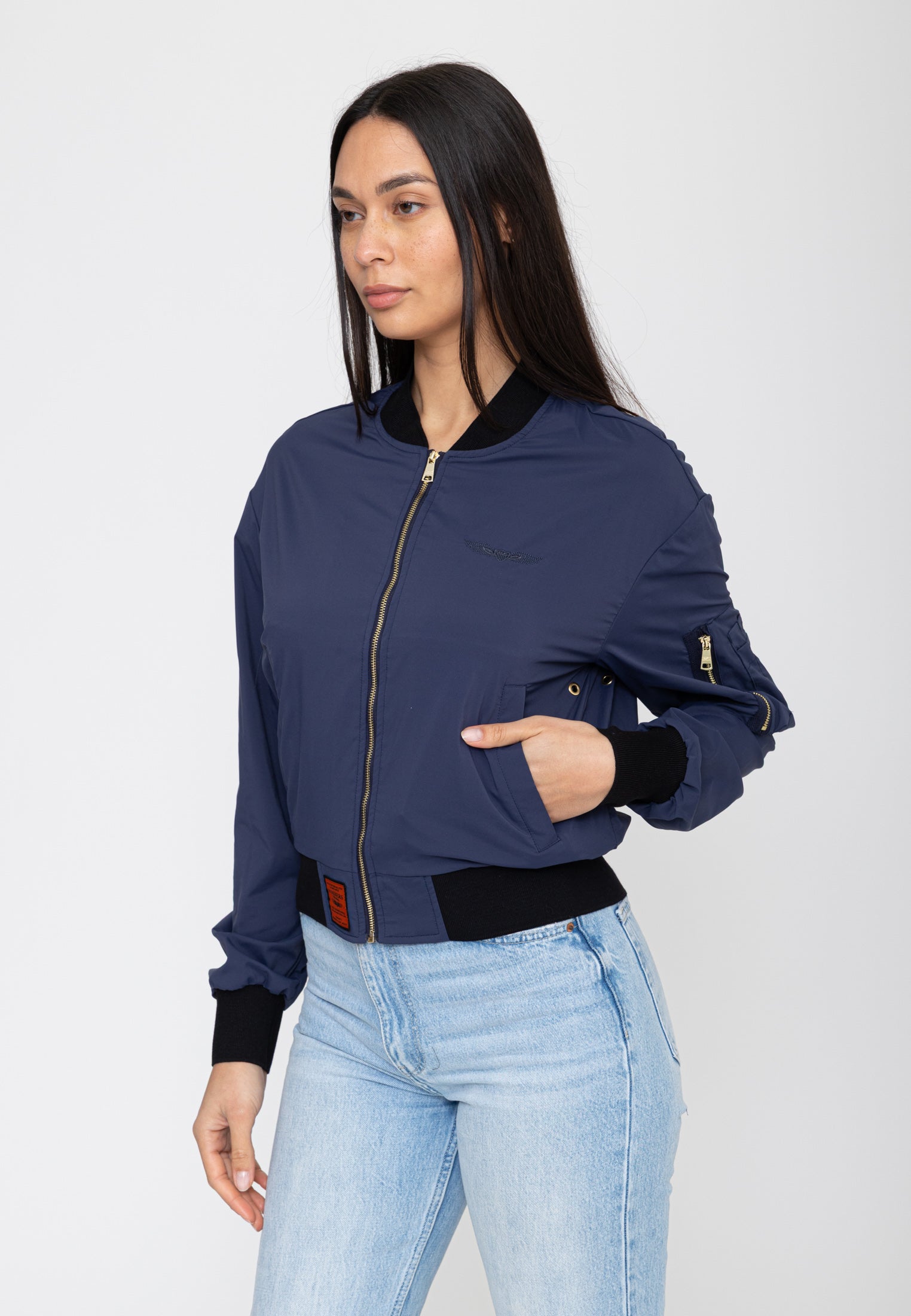 MA Light-W Bomberjacke in Navy Jacken Bombers Original