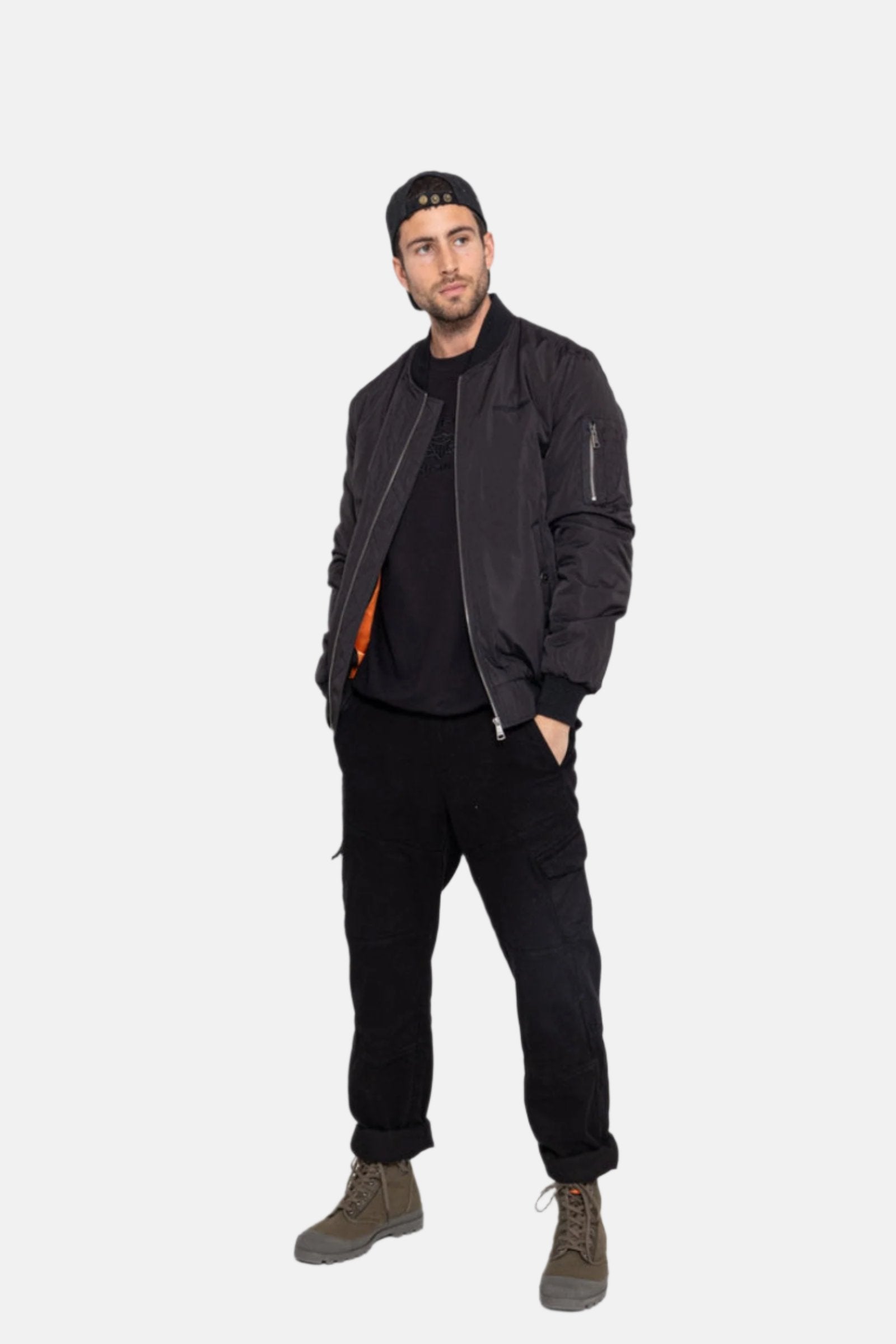 Max M Bomberjacke in Black Jacken Bombers Original   