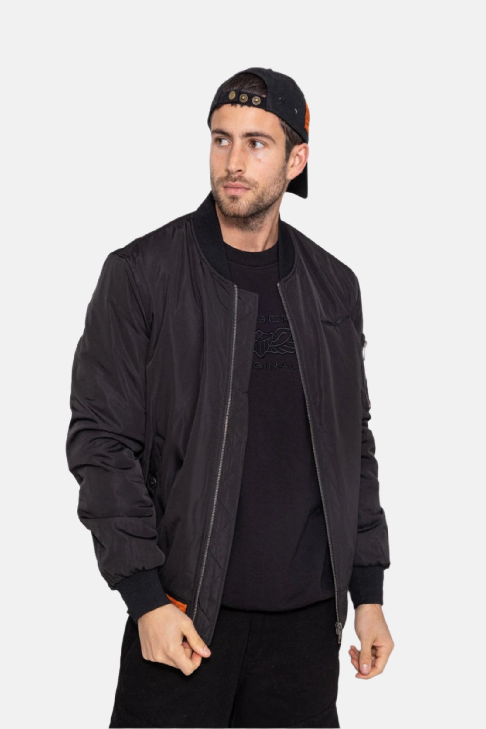 Max M Bomberjacke in Black Jacken Bombers Original   