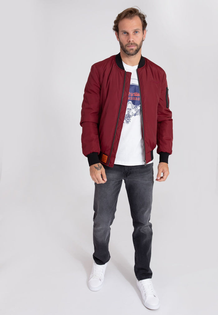 Max M Bomberjacke in Burgundy Jacken Bombers Original   