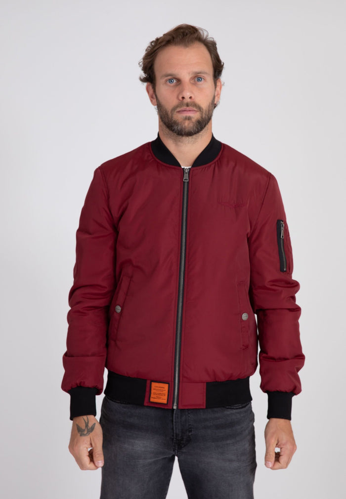 Max M Bomberjacke in Burgundy Jacken Bombers Original   