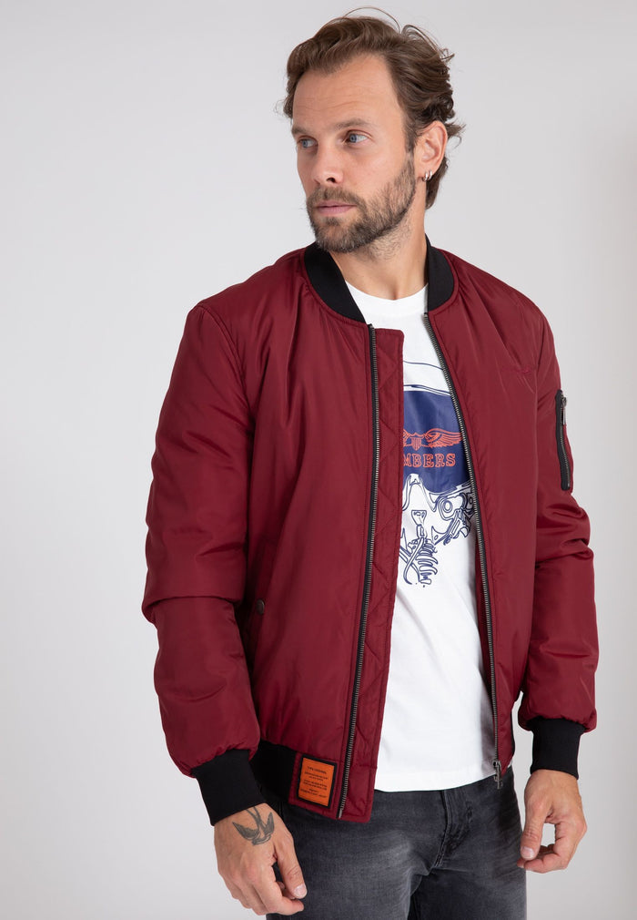 Max M Bomberjacke in Burgundy Jacken Bombers Original   