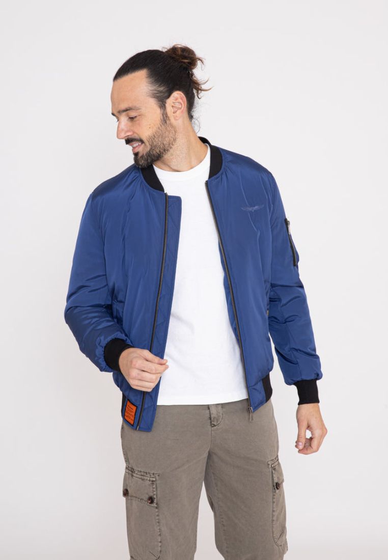 Max M Bomberjacke in Indigo Jacken Bombers Original   