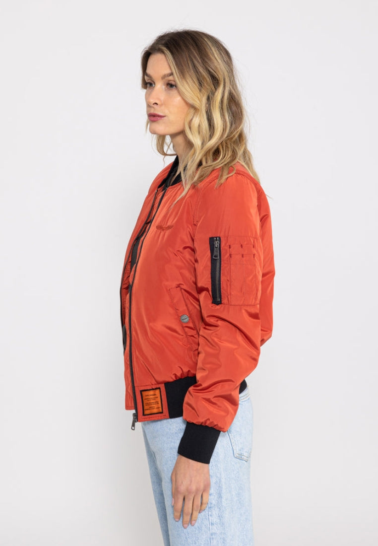 Max W Bomberjacke in Red Rust Jacken Bombers Original   