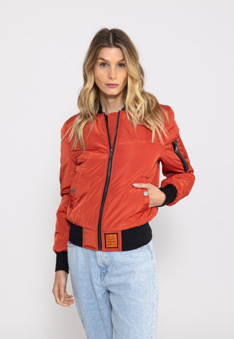 Max W Bomberjacke in Red Rust Jacken Bombers Original   