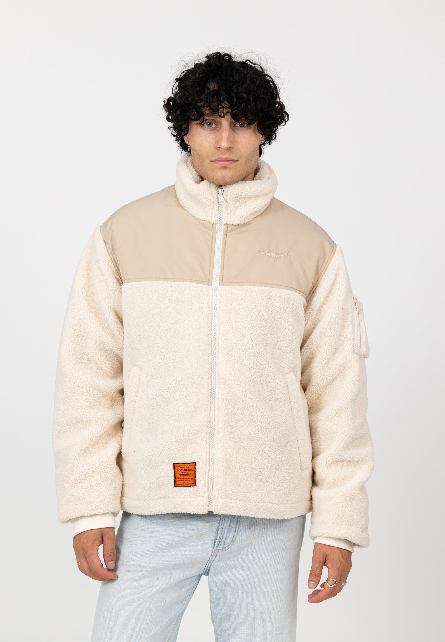 Moncton-M in Cream Jacken Bombers Original