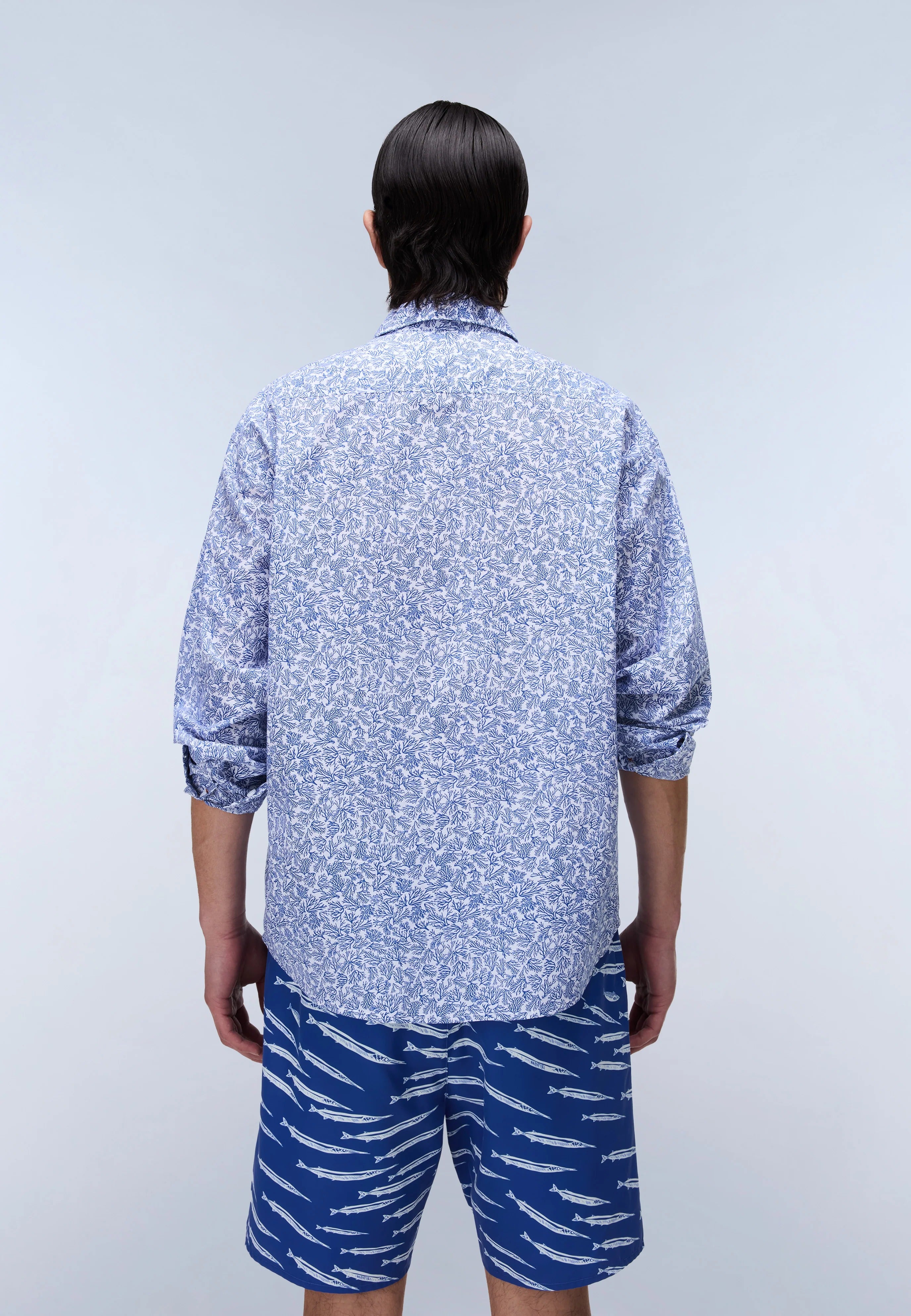 Langarmhemd G-ELIOR LS in AOP Blue Hemden Napapijri