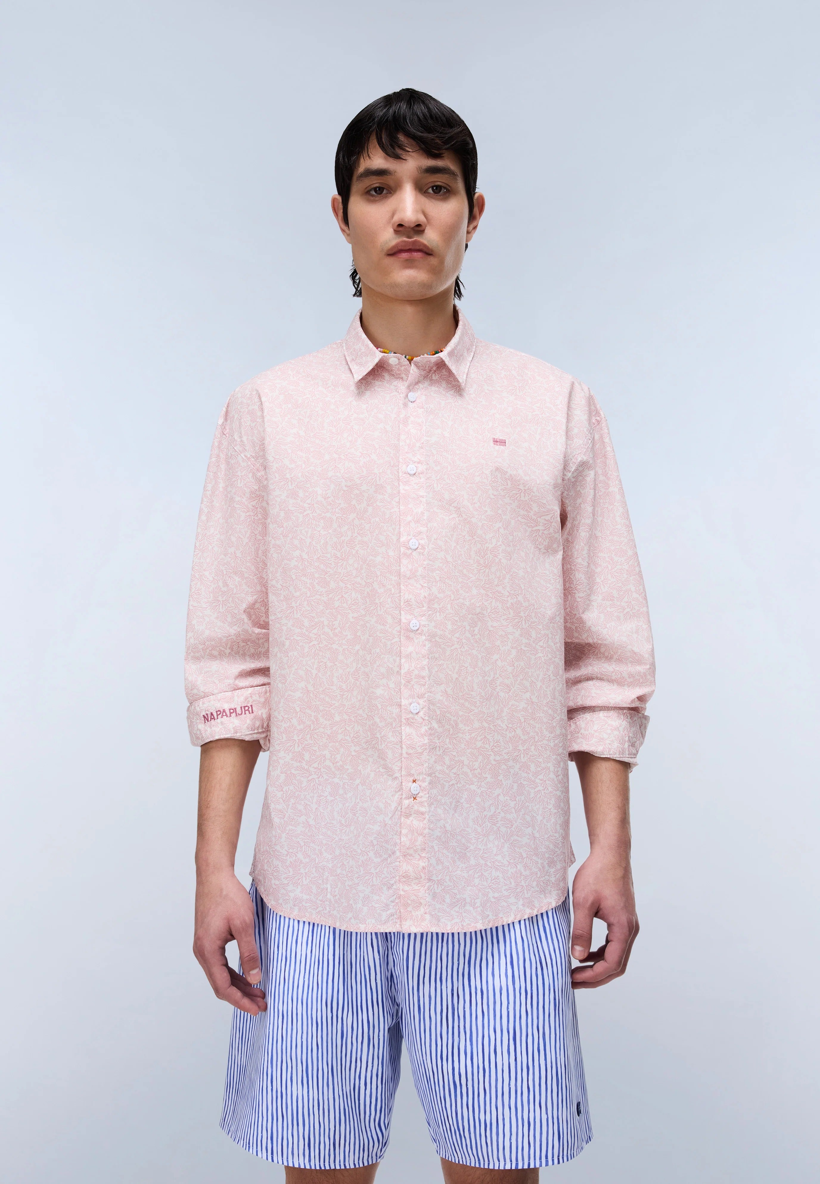 Langarmhemd G-ELIOR LS in AOP Rose Hemden Napapijri