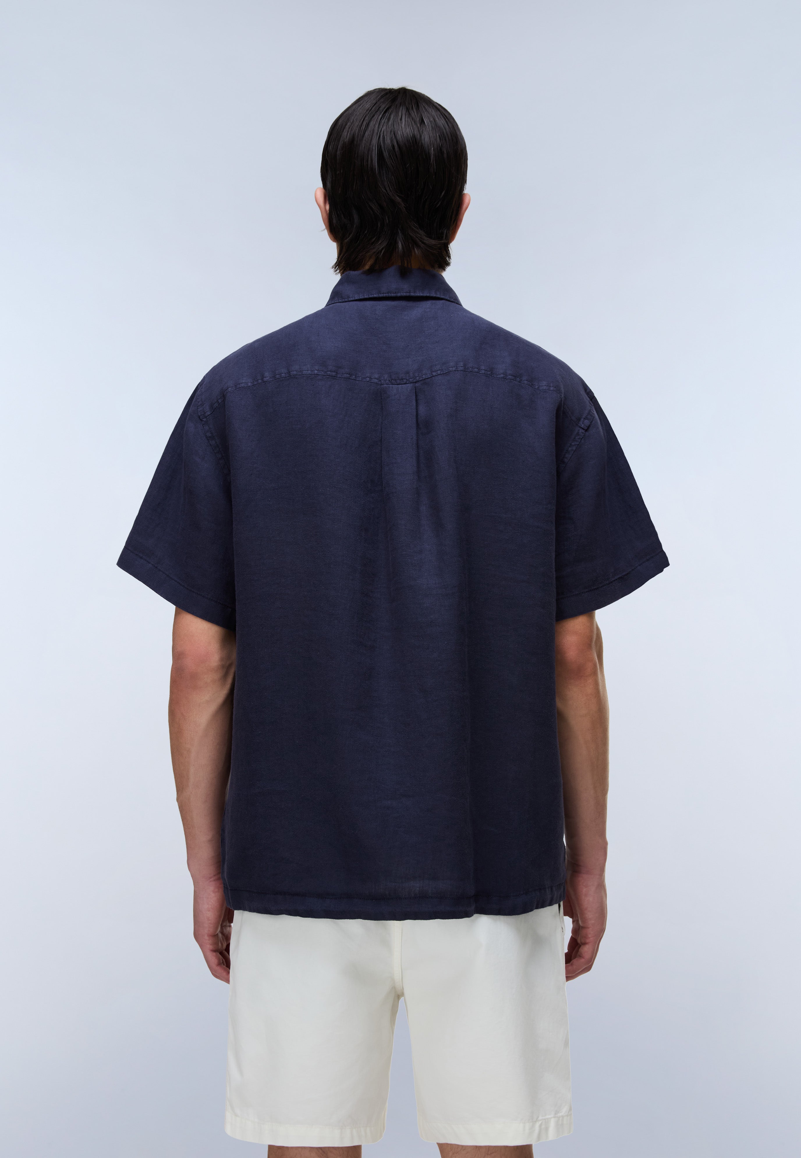 Kurzarmhemd G-LINEN SS 1 in Blu Marine Hemden Napapijri