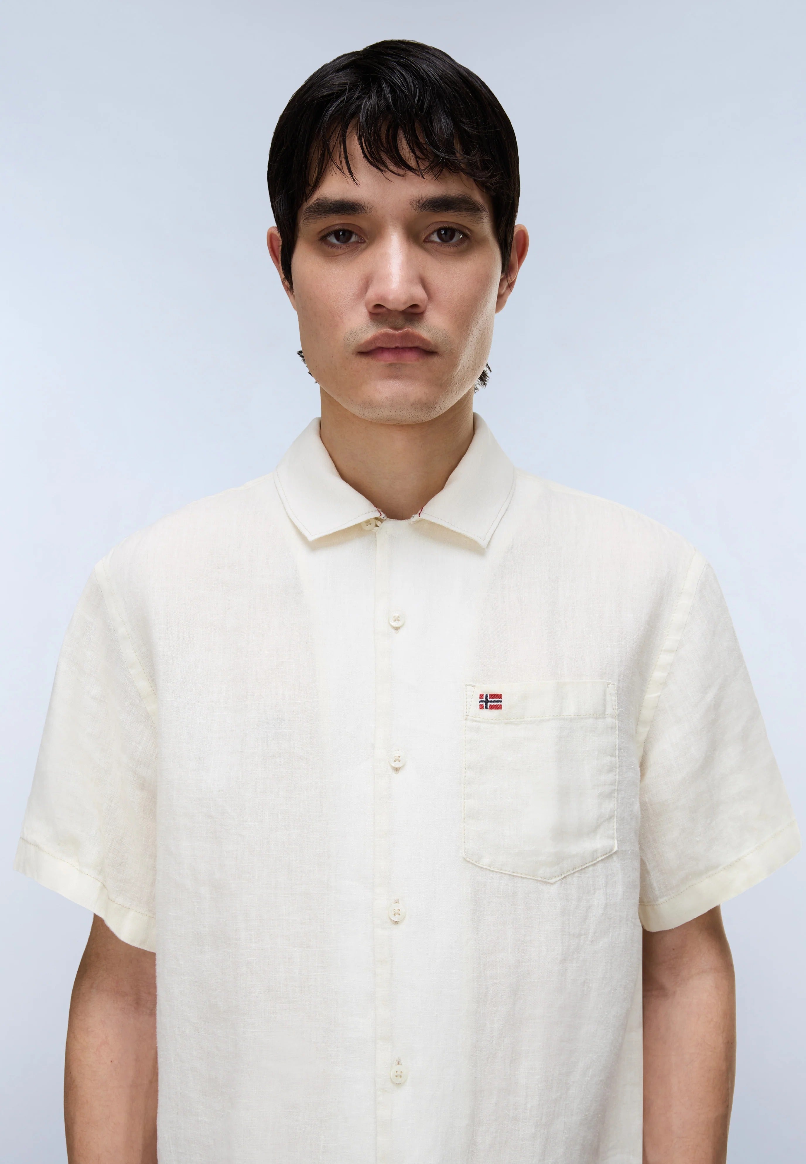Kurzarmhemd G-LINEN SS 1 in White Whisper Hemden Napapijri