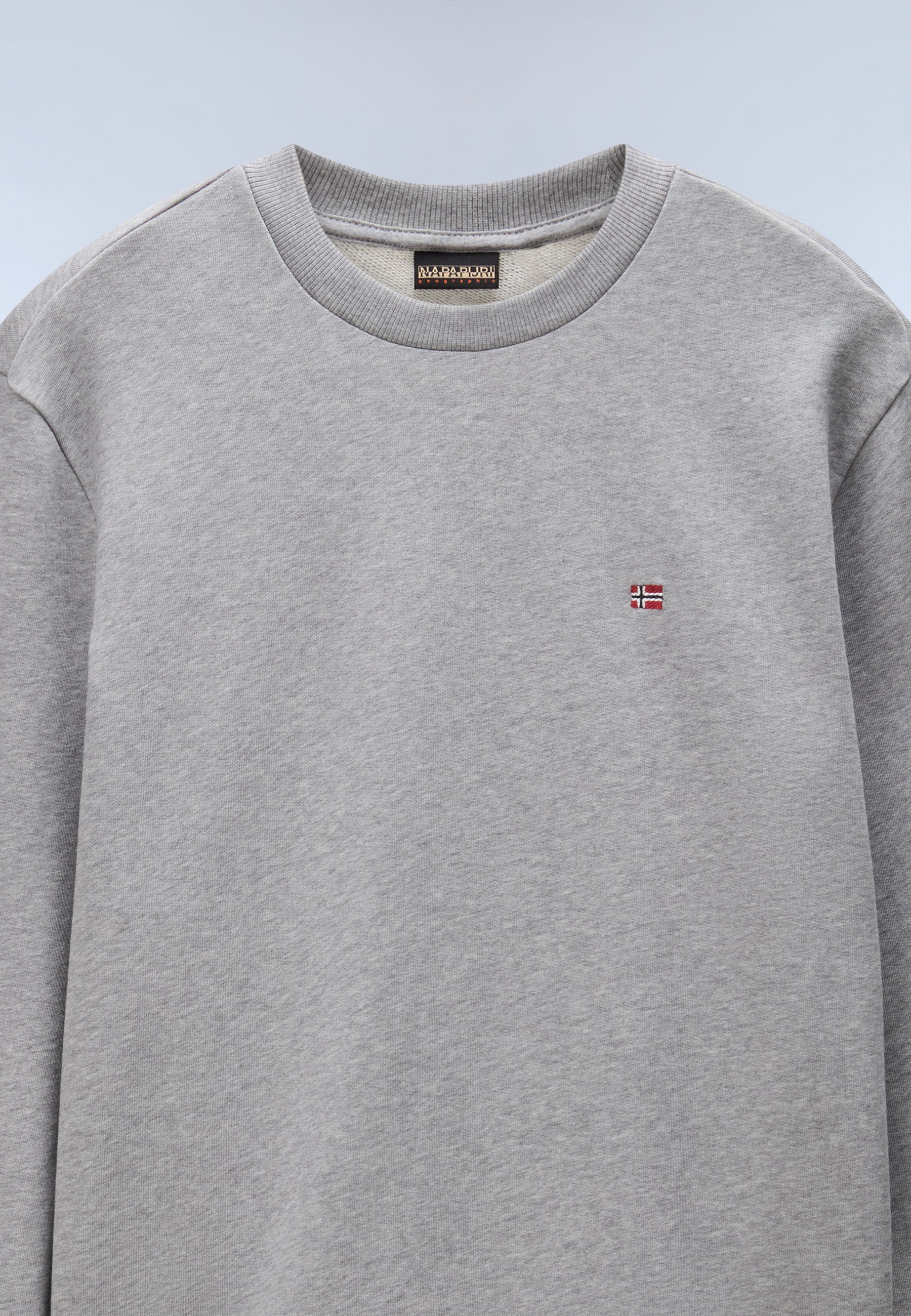Sweatshirt BALIS CREW SUM 2 in Medium Grey Melange Sweatshirts Napapijri