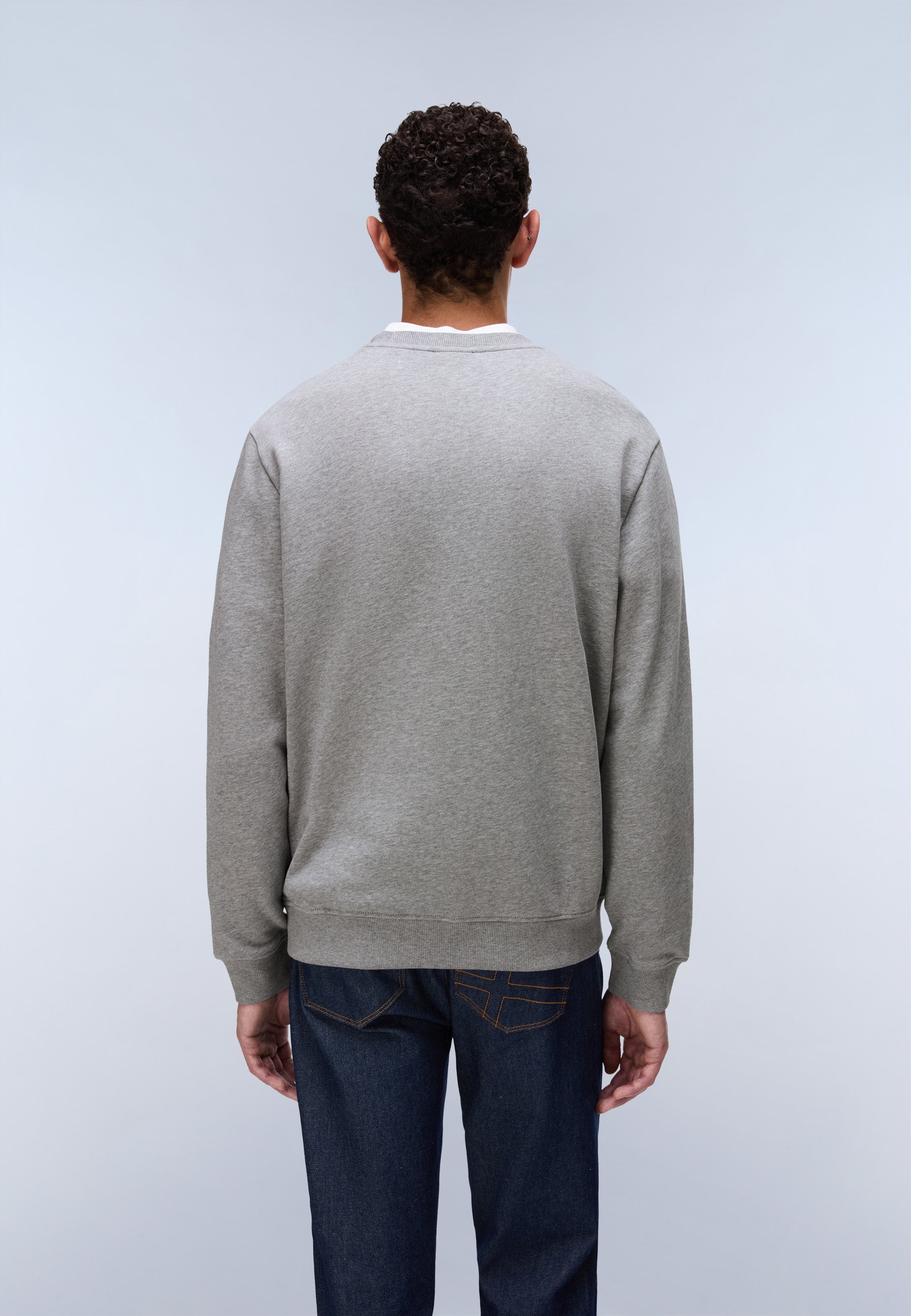 Sweatshirt BALIS CREW SUM 2 in Medium Grey Melange Sweatshirts Napapijri